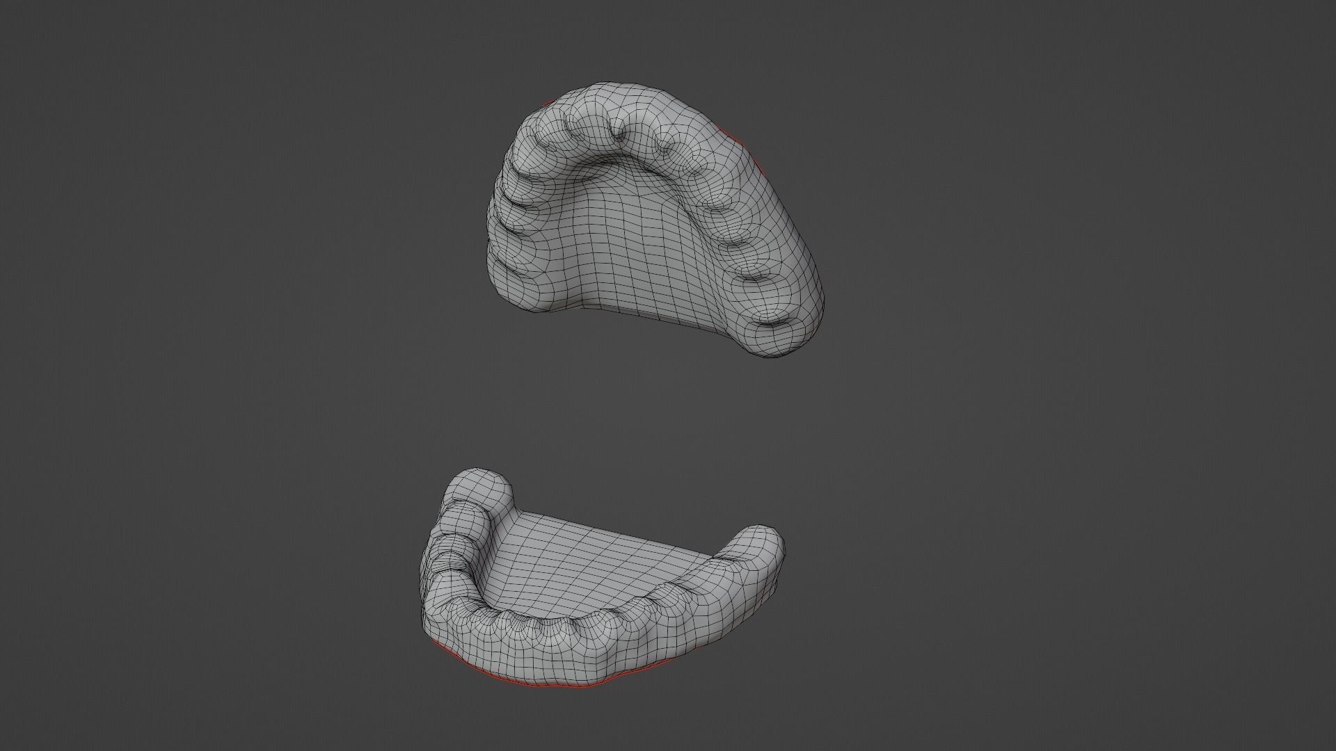 Teeth  Low-poly 3D model_11