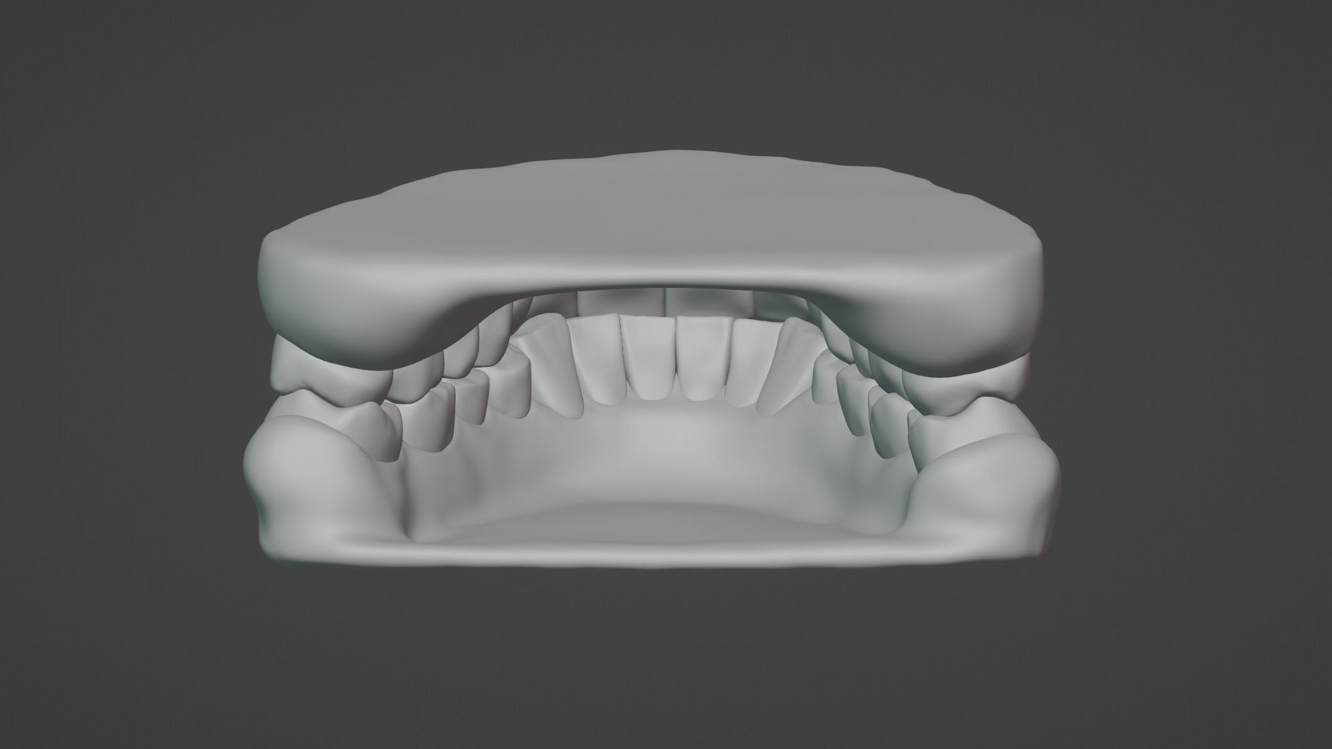 Teeth  Low-poly 3D model_17