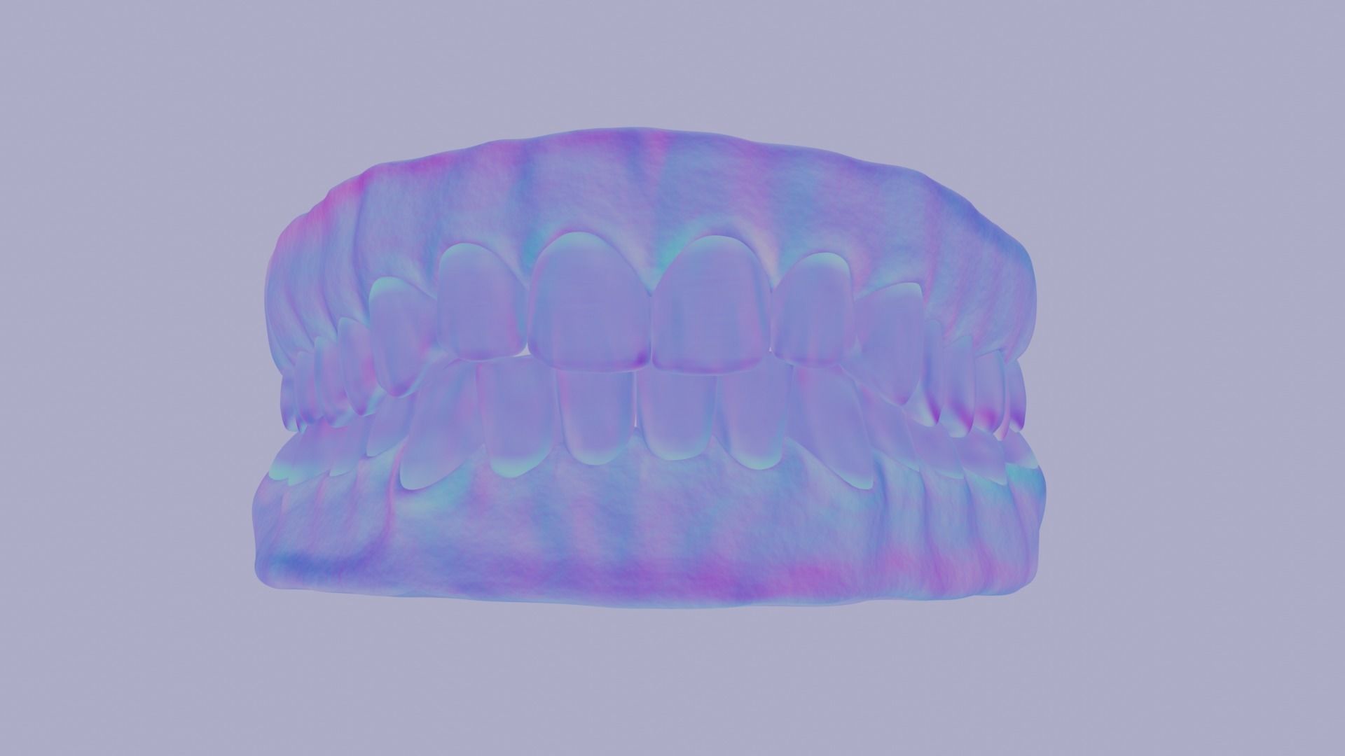 Teeth  Low-poly 3D model_14