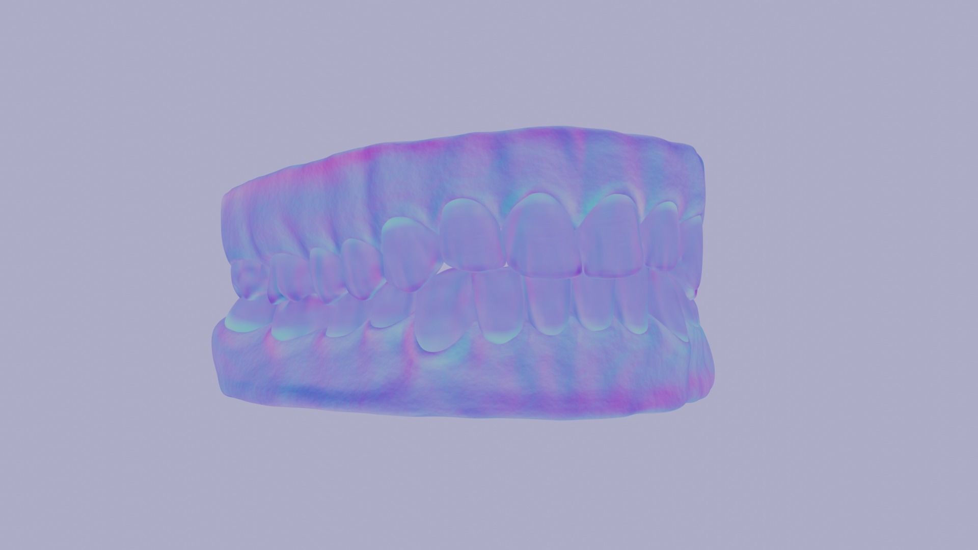 Teeth  Low-poly 3D model_13