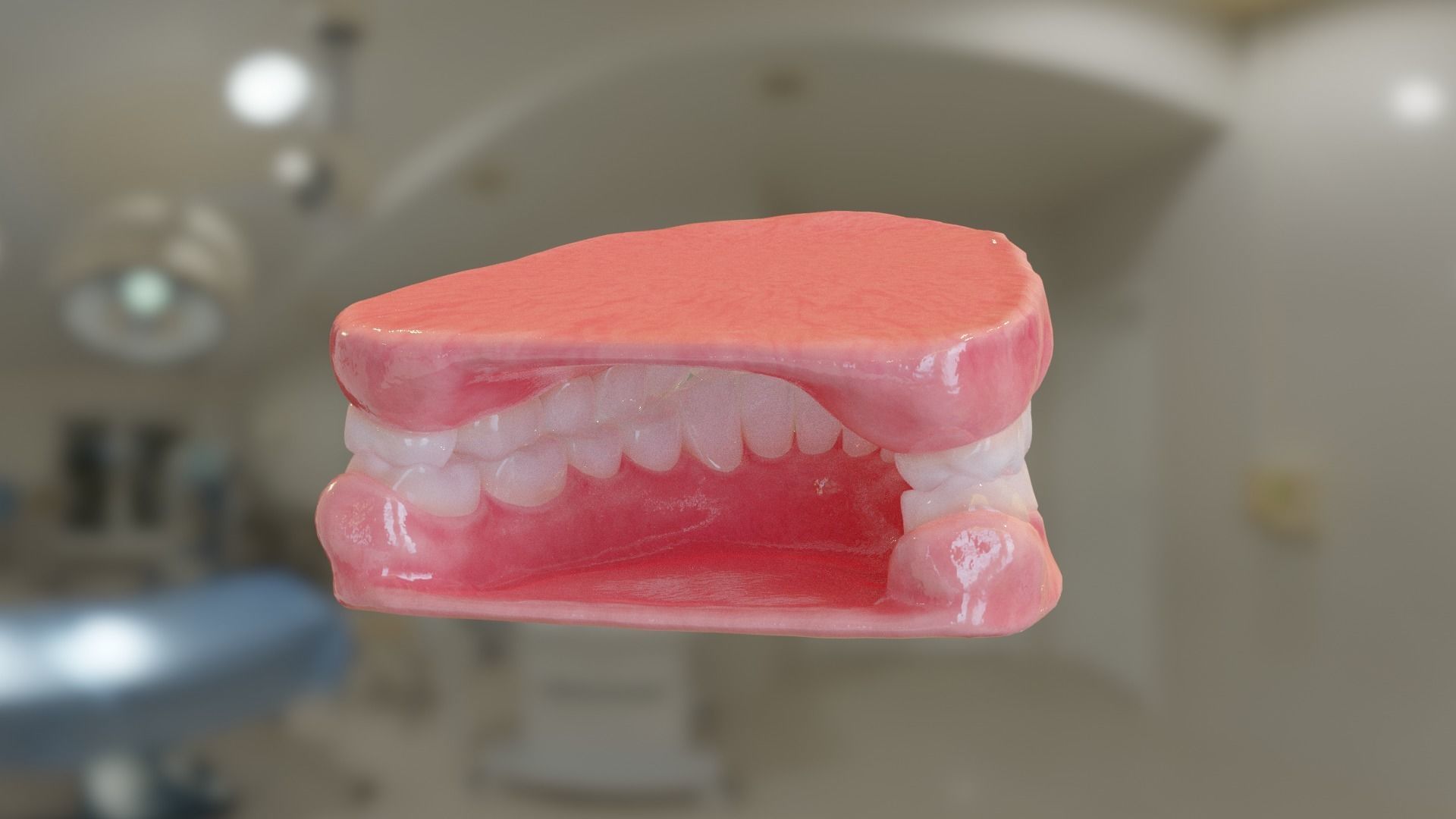 Teeth  Low-poly 3D model_3