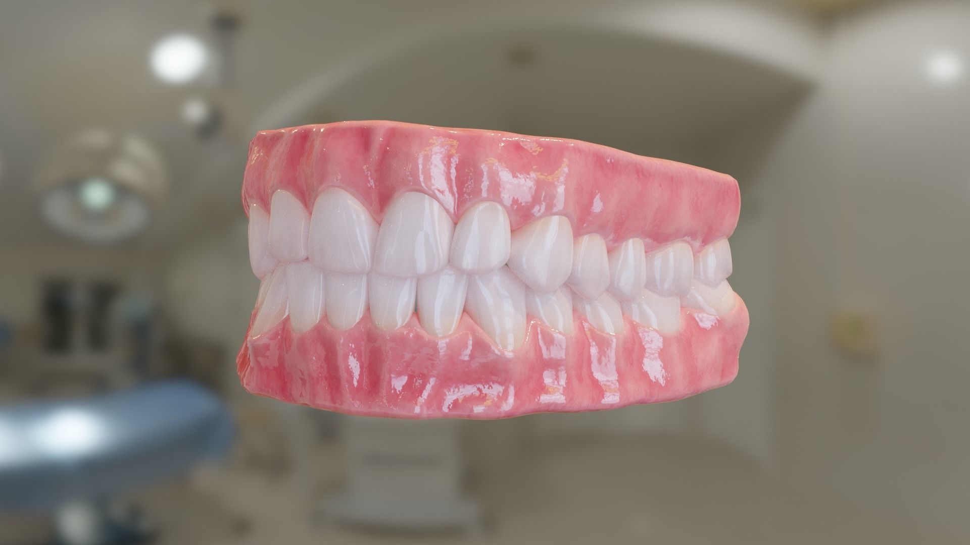 Teeth  Low-poly 3D model_2