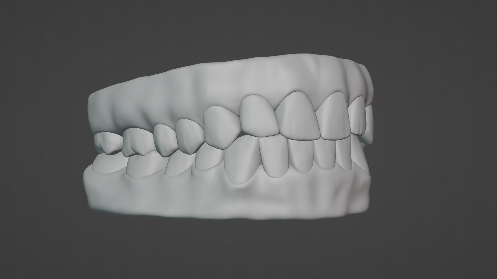 Teeth  Low-poly 3D model_15