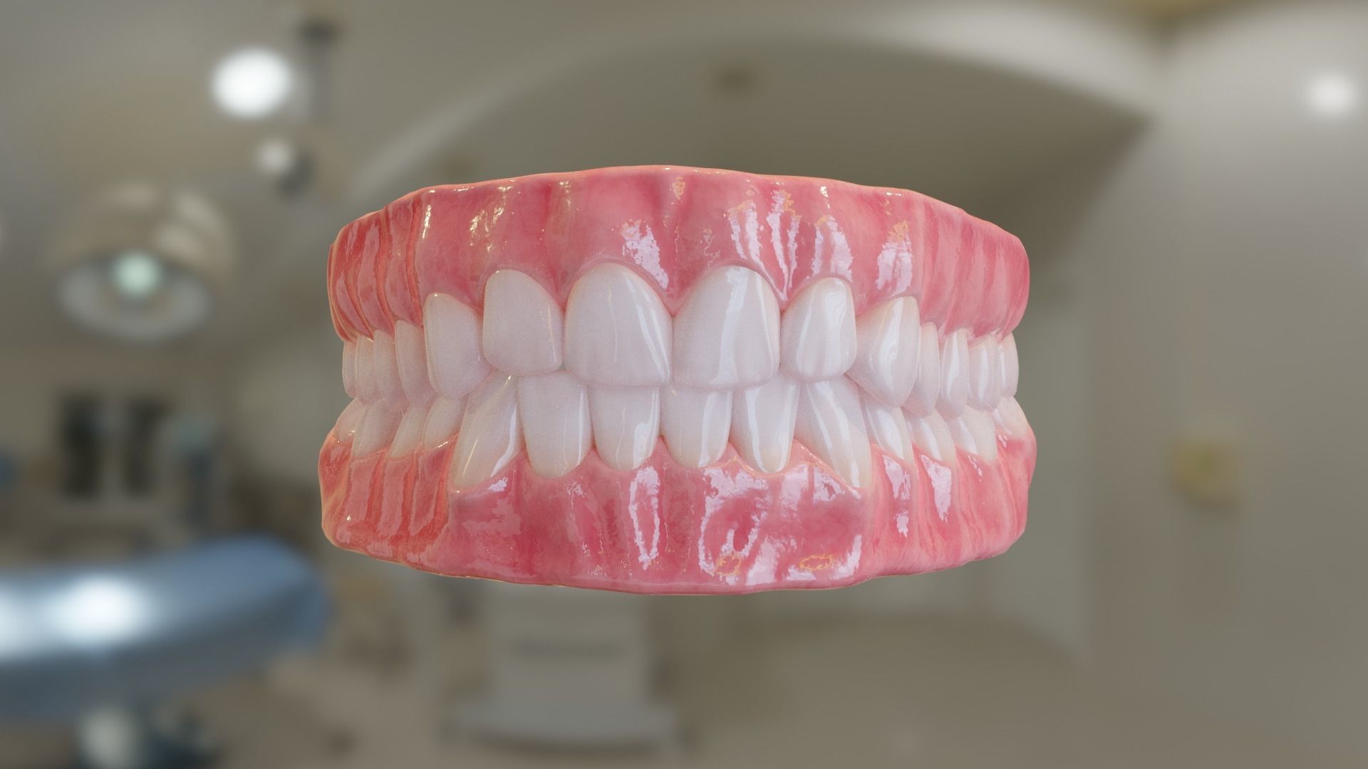Teeth  Low-poly 3D model_1
