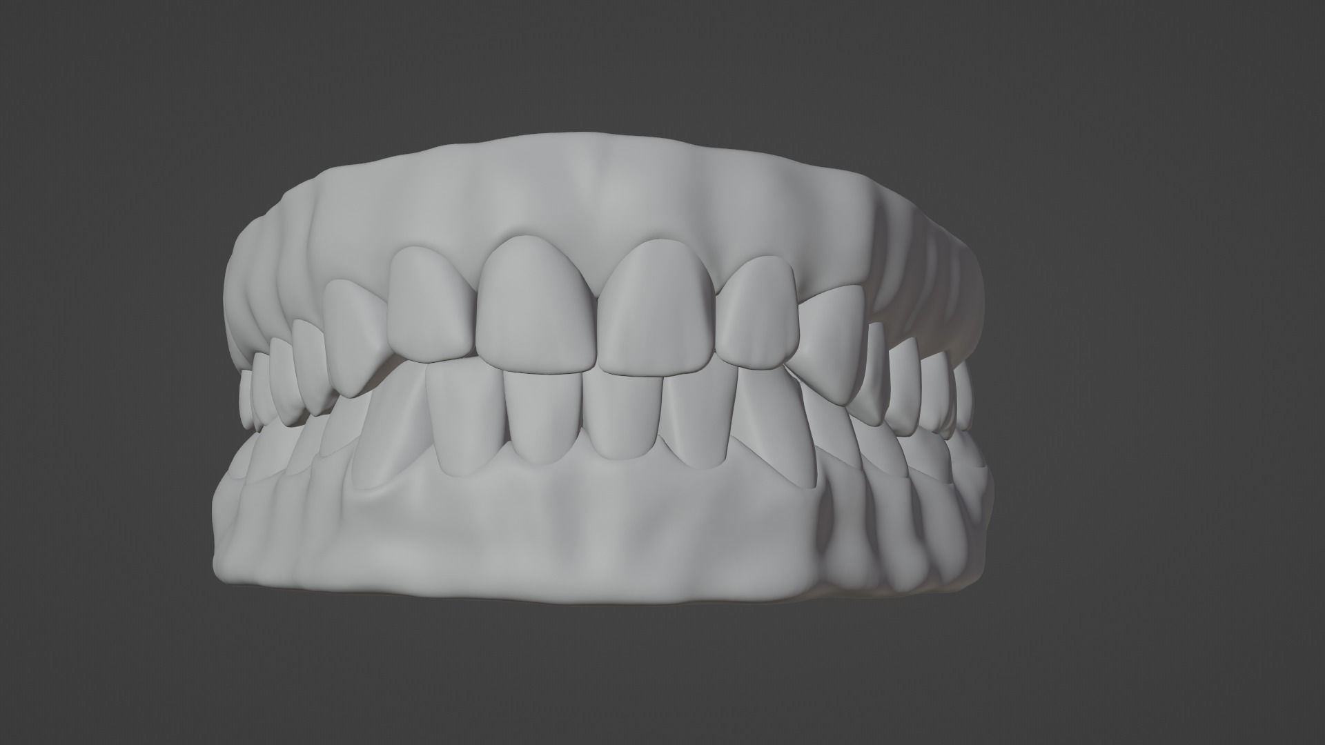 Teeth  Low-poly 3D model_16
