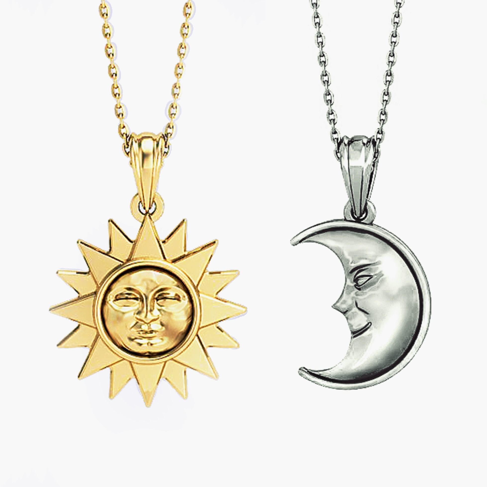 Moon pendant 3D print model_6