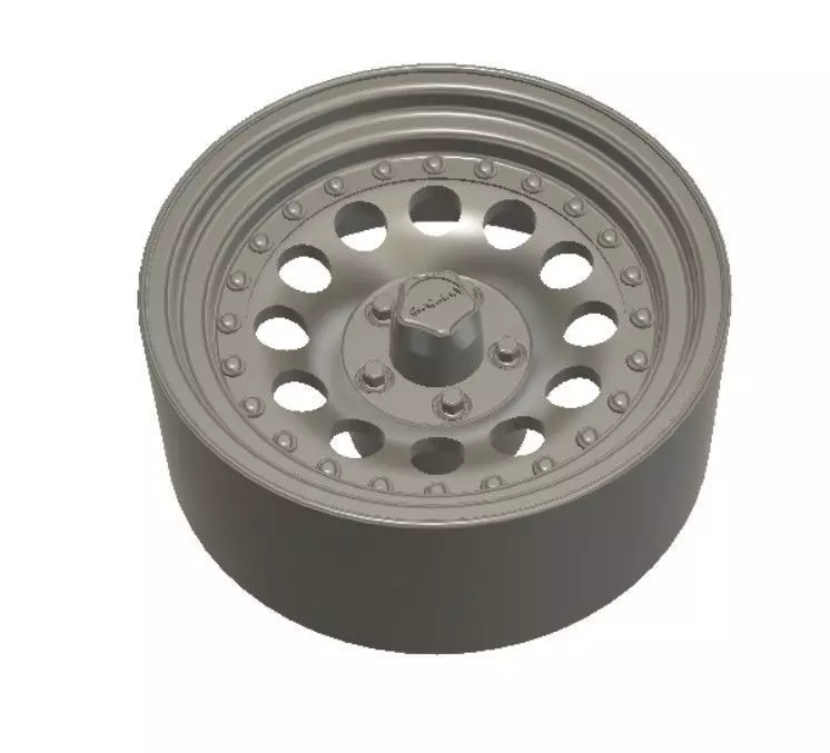 AR Outlaw II Wheels with Tires and Brakes for 3D Printing 3D print model_0