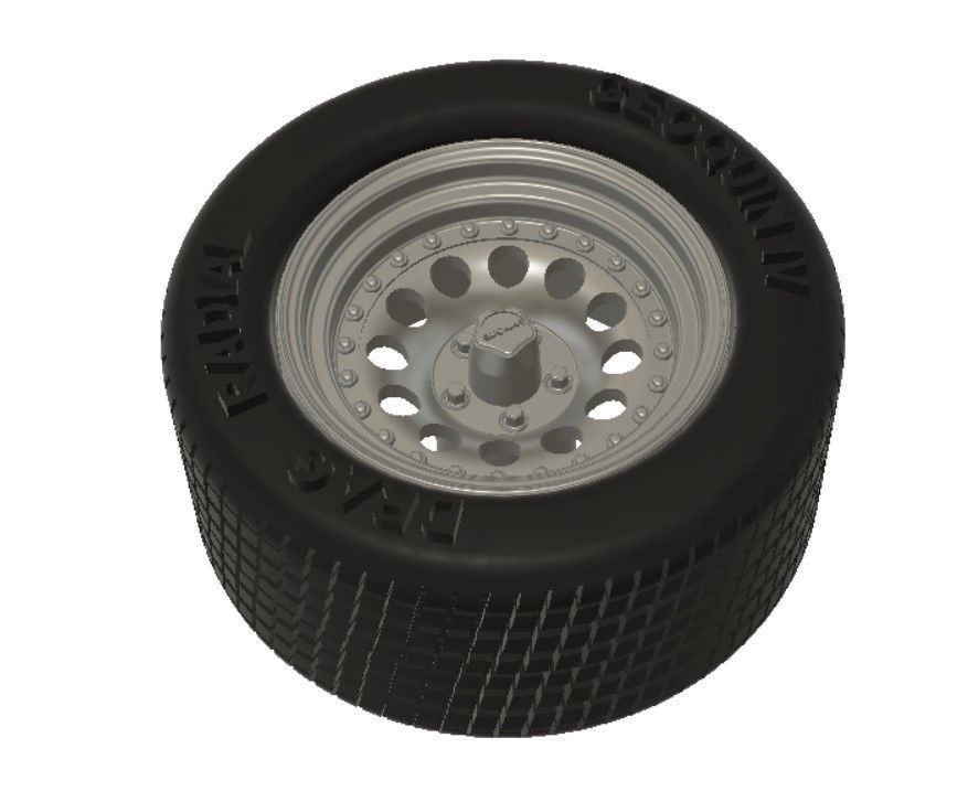 AR Outlaw II Wheels with Tires and Brakes for 3D Printing 3D print model_15