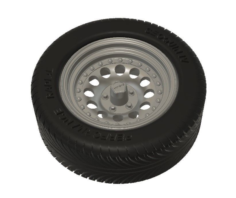 AR Outlaw II Wheels with Tires and Brakes for 3D Printing 3D print model_13