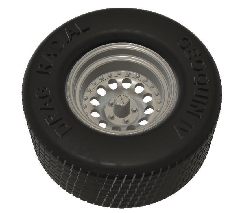 AR Outlaw II Wheels with Tires and Brakes for 3D Printing 3D print model_11