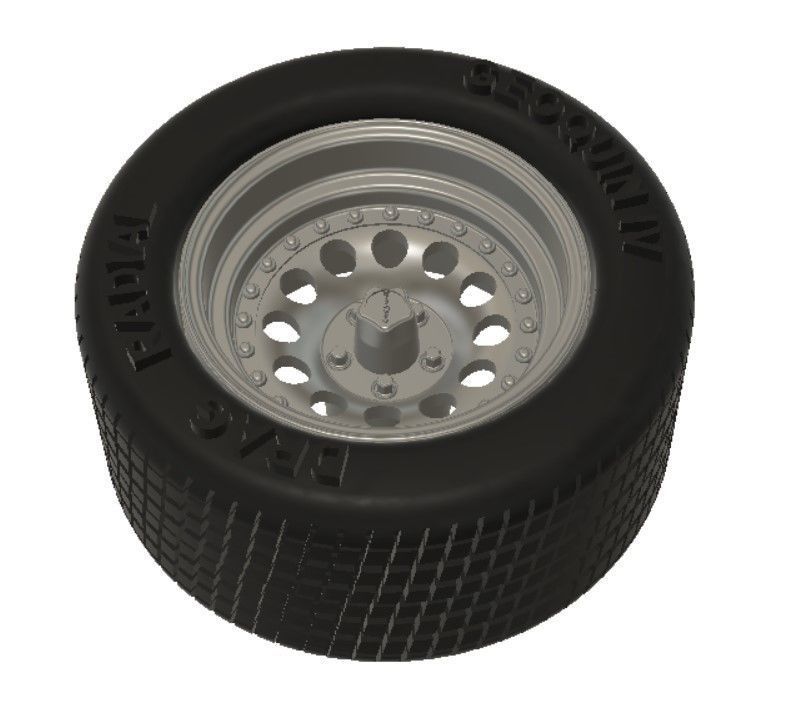 AR Outlaw II Wheels with Tires and Brakes for 3D Printing 3D print model_54