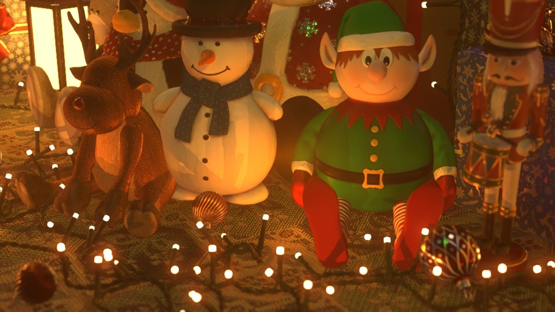 Xmas Decorations Vol 1 Low-poly 3D model_70