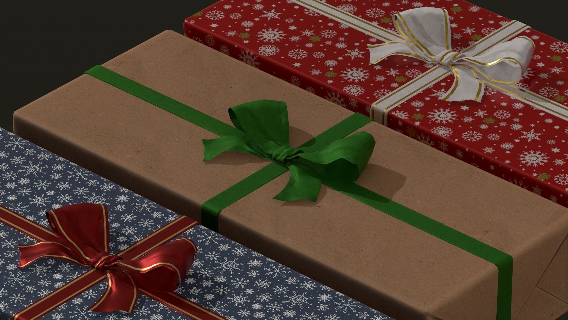 Xmas Decorations Vol 1 Low-poly 3D model_35