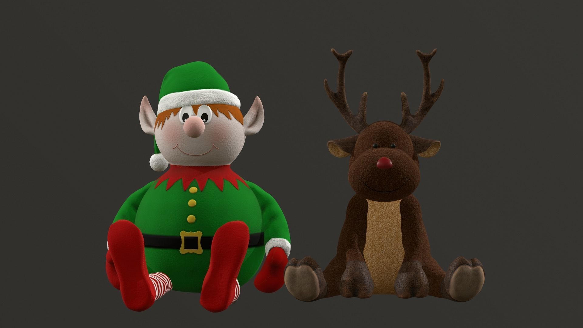 Xmas Decorations Vol 1 Low-poly 3D model_52