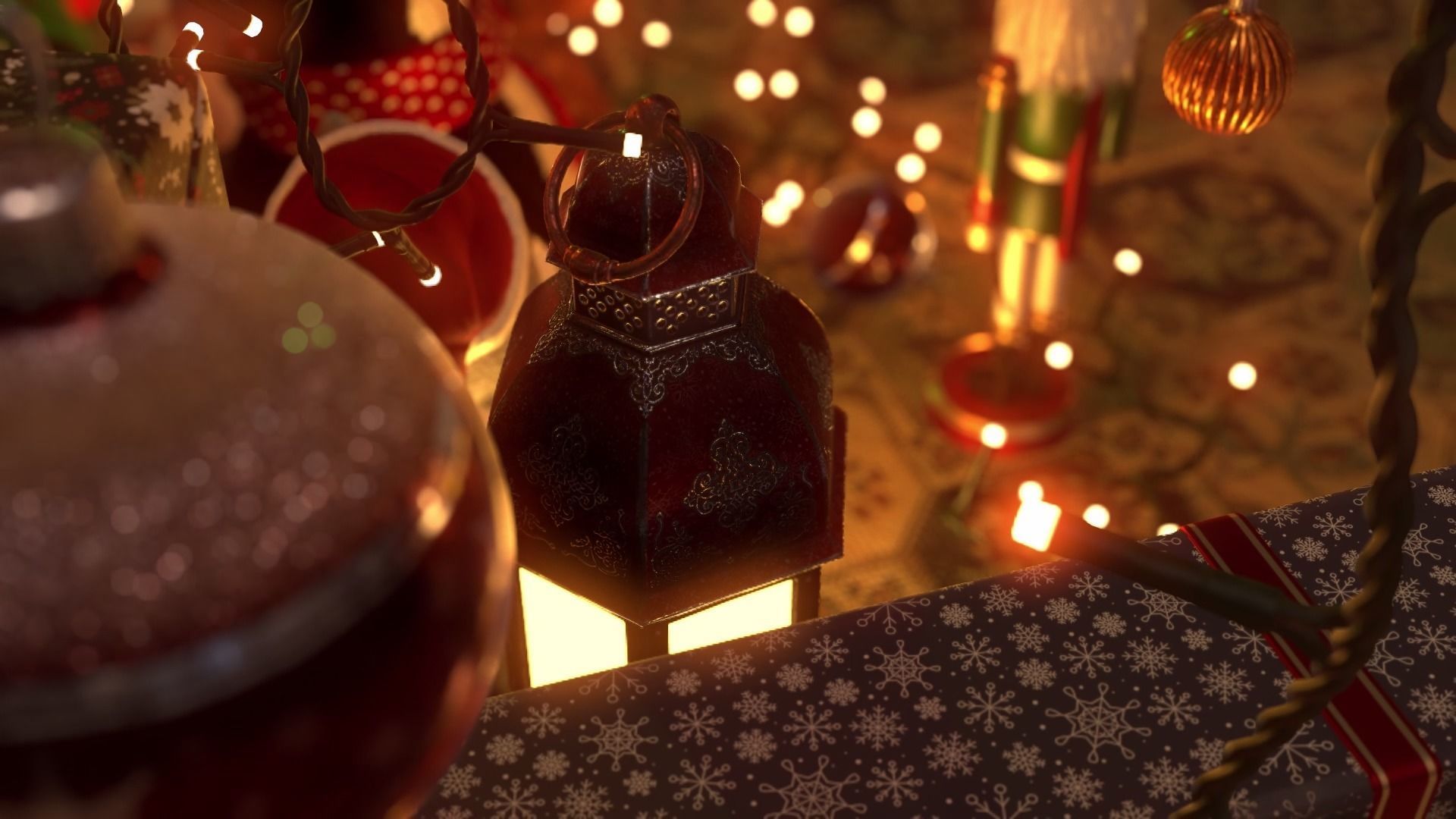 Xmas Decorations Vol 1 Low-poly 3D model_38