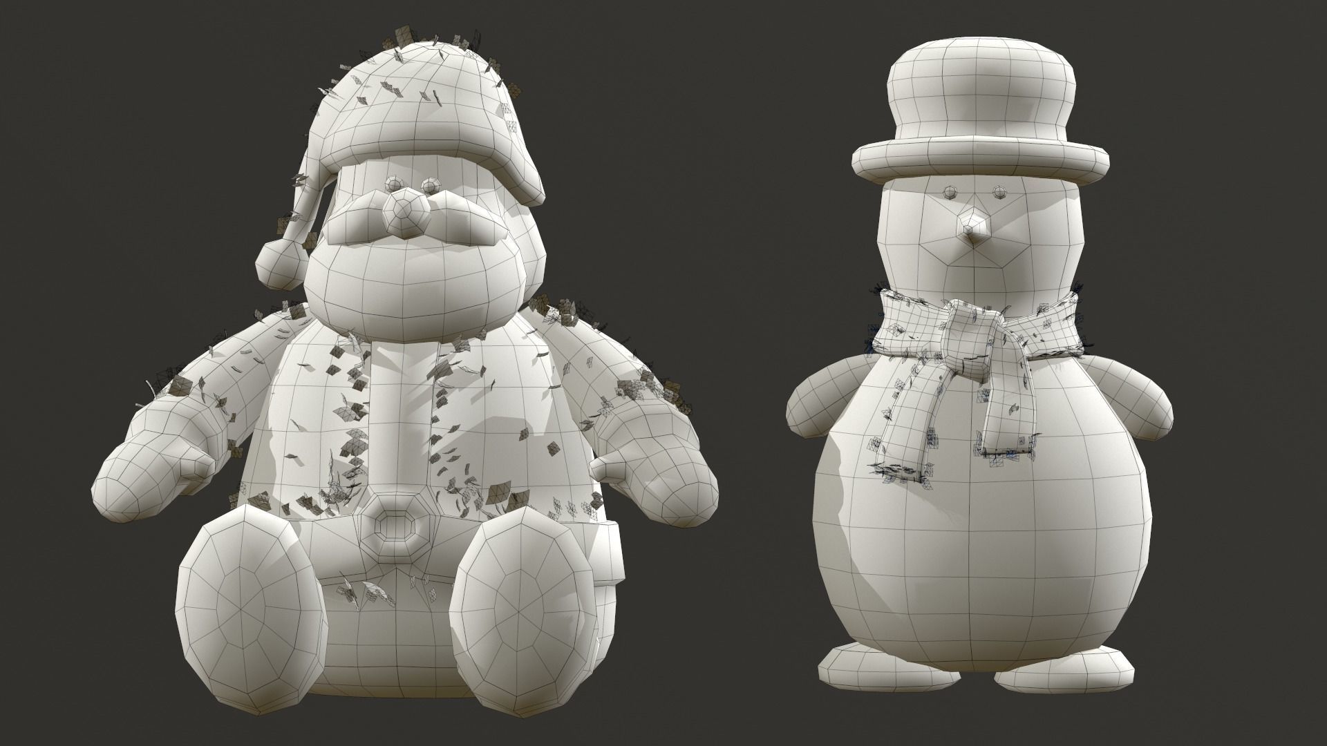 Xmas Decorations Vol 1 Low-poly 3D model_55