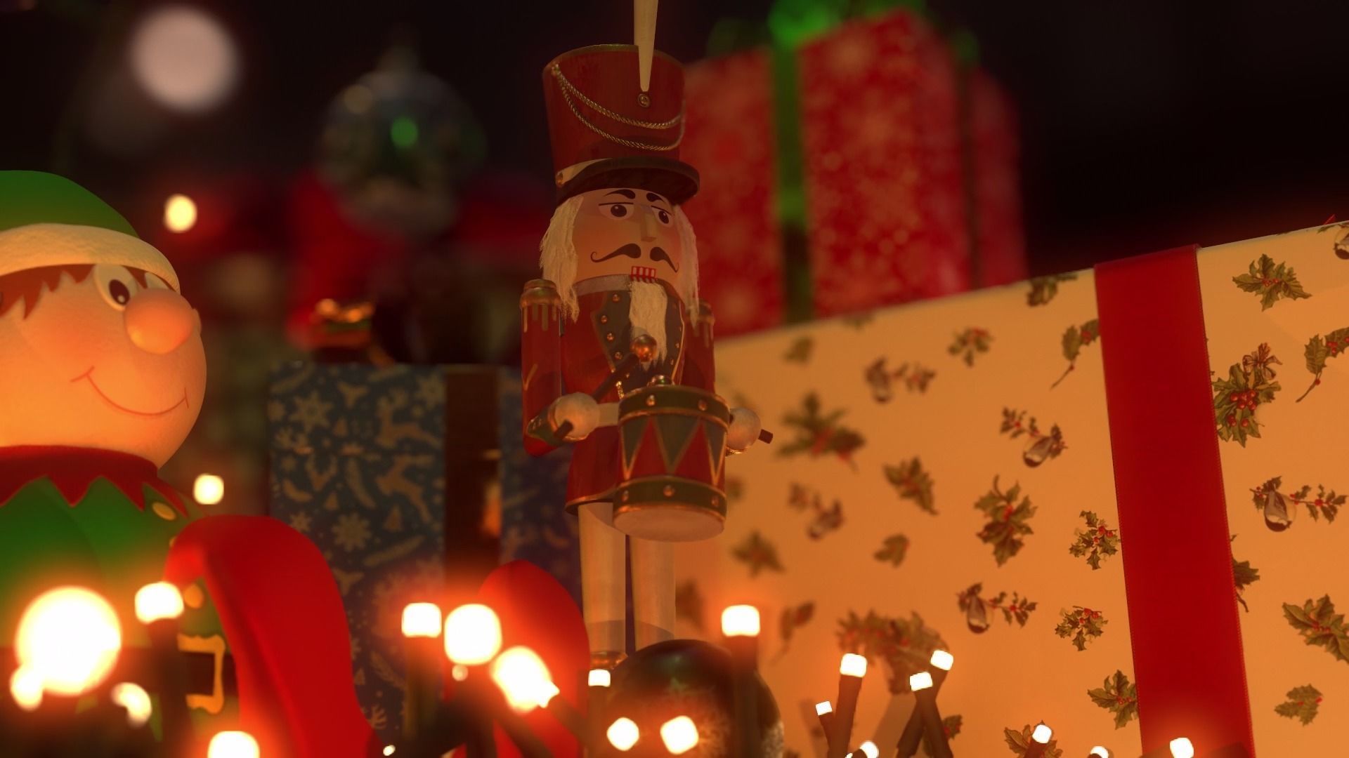 Xmas Decorations Vol 1 Low-poly 3D model_44