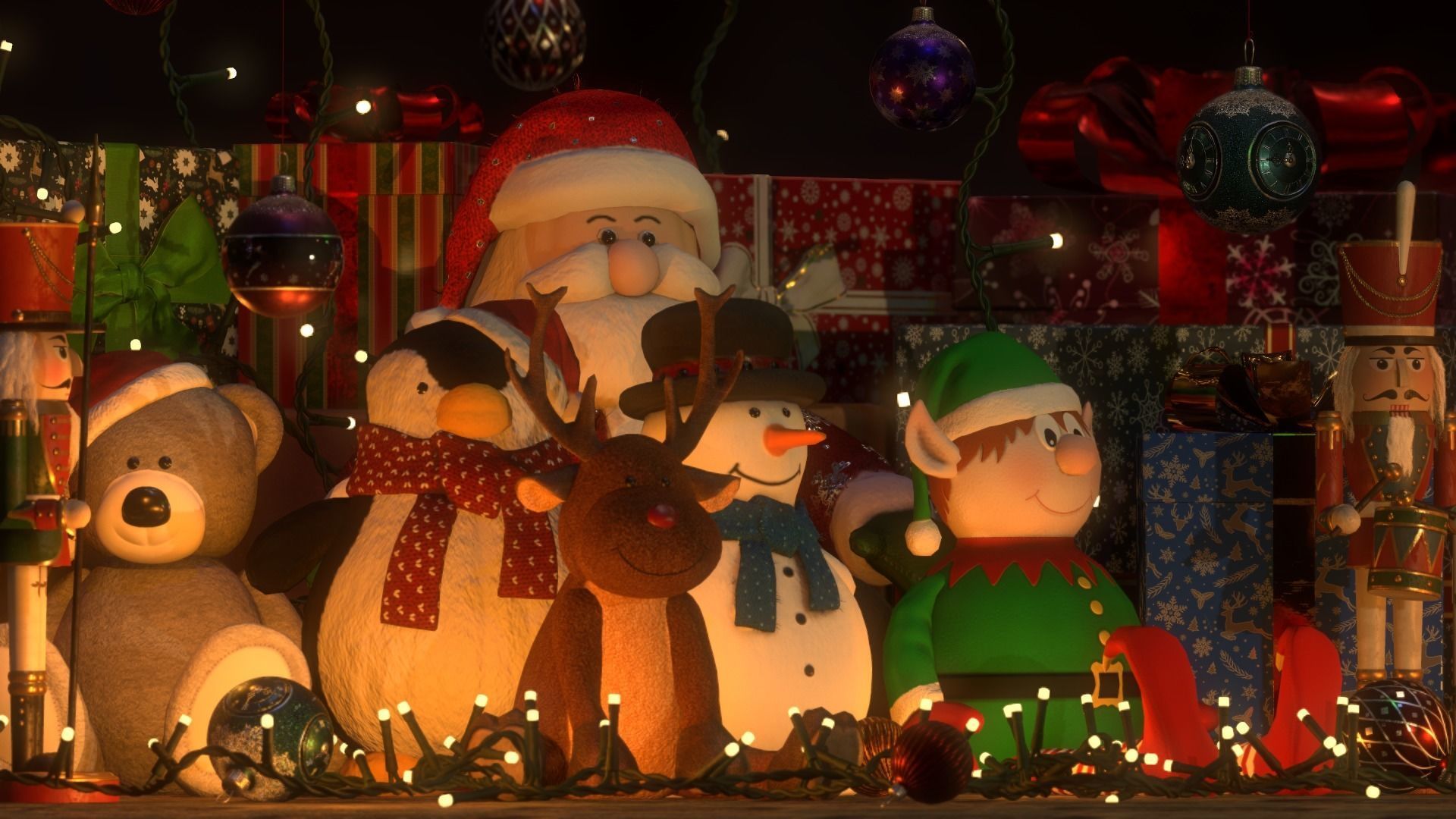 Xmas Decorations Vol 1 Low-poly 3D model_4