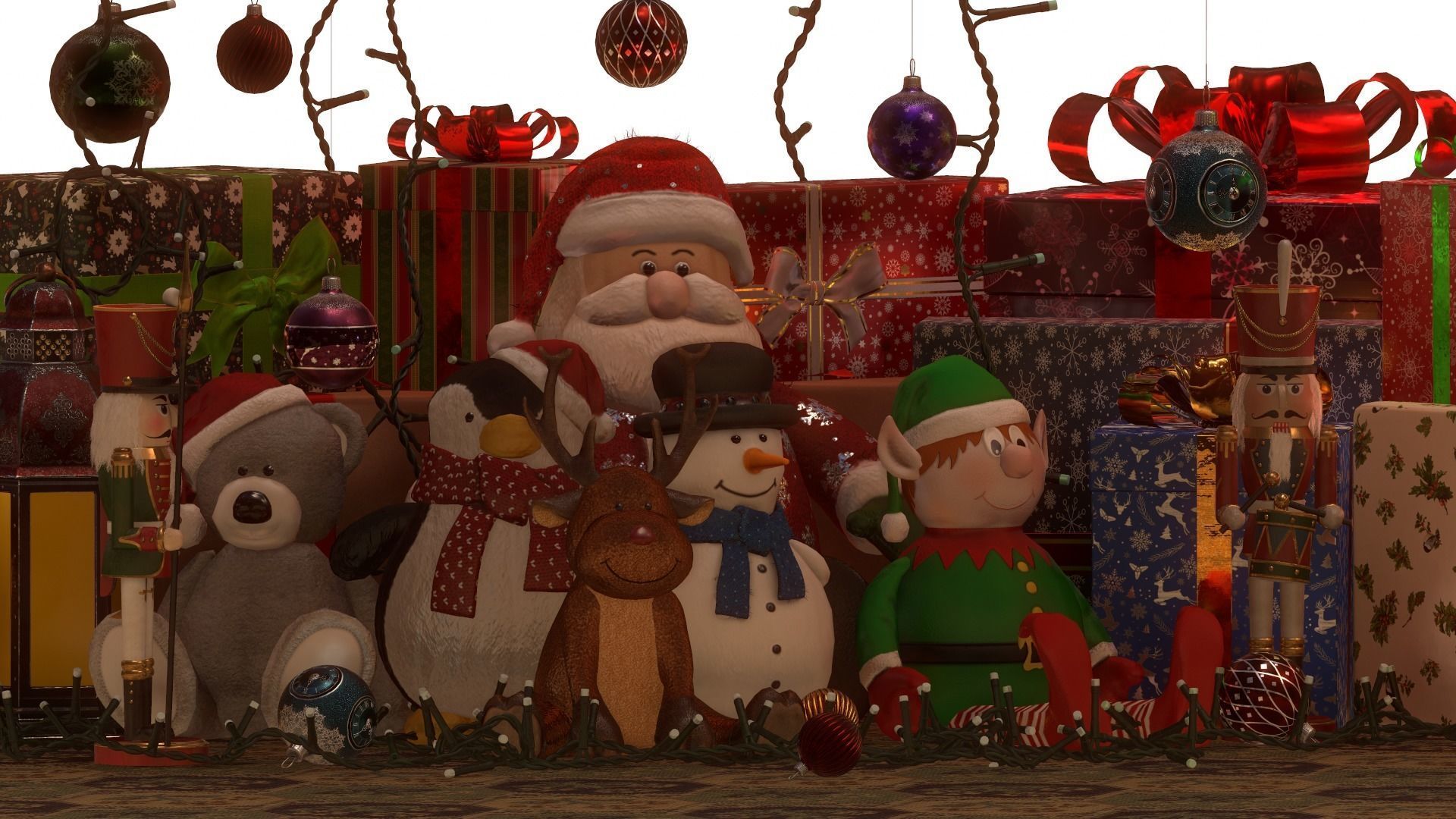 Xmas Decorations Vol 1 Low-poly 3D model_5