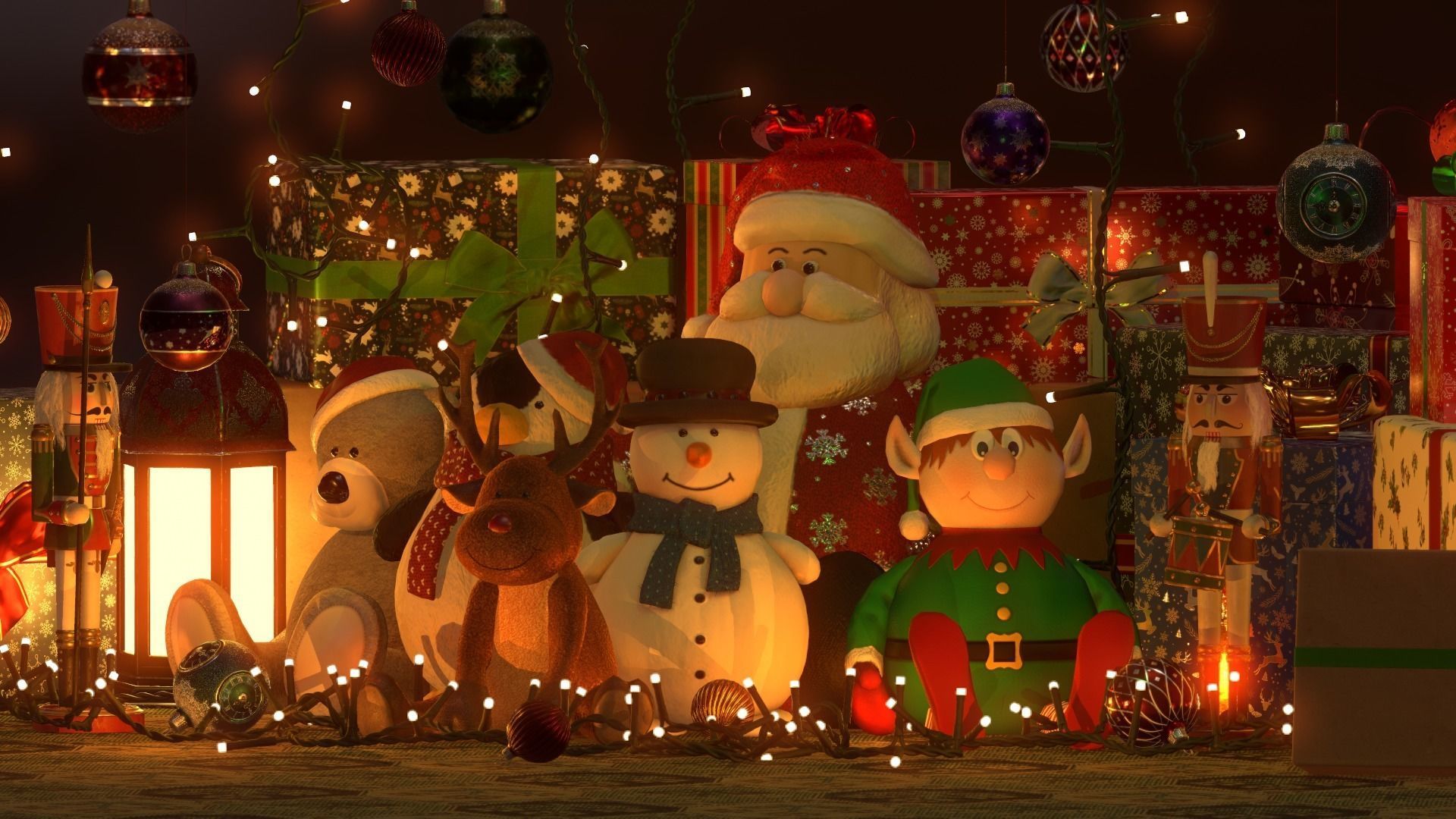 Xmas Decorations Vol 1 Low-poly 3D model_2