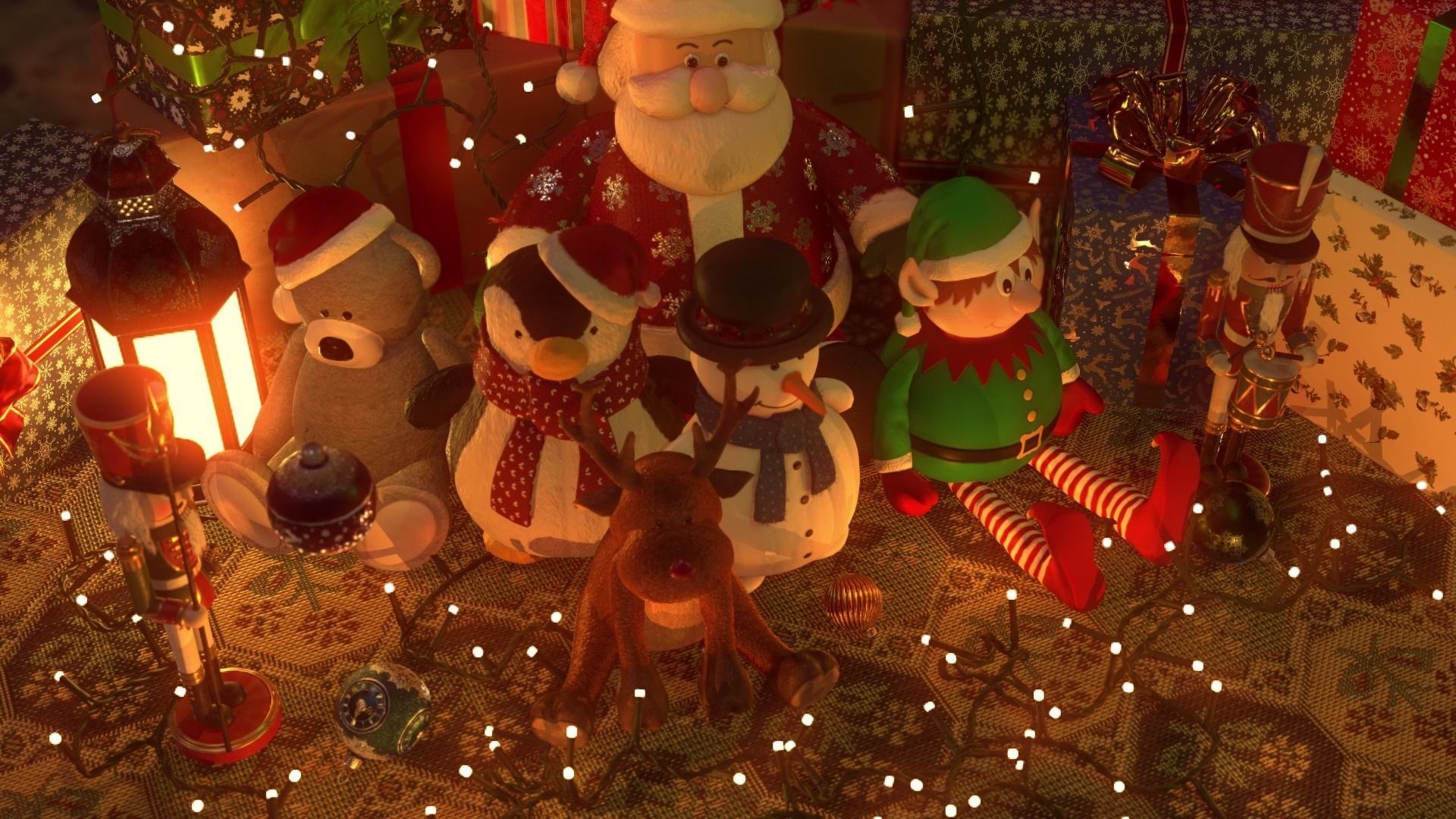 Xmas Decorations Vol 1 Low-poly 3D model_45