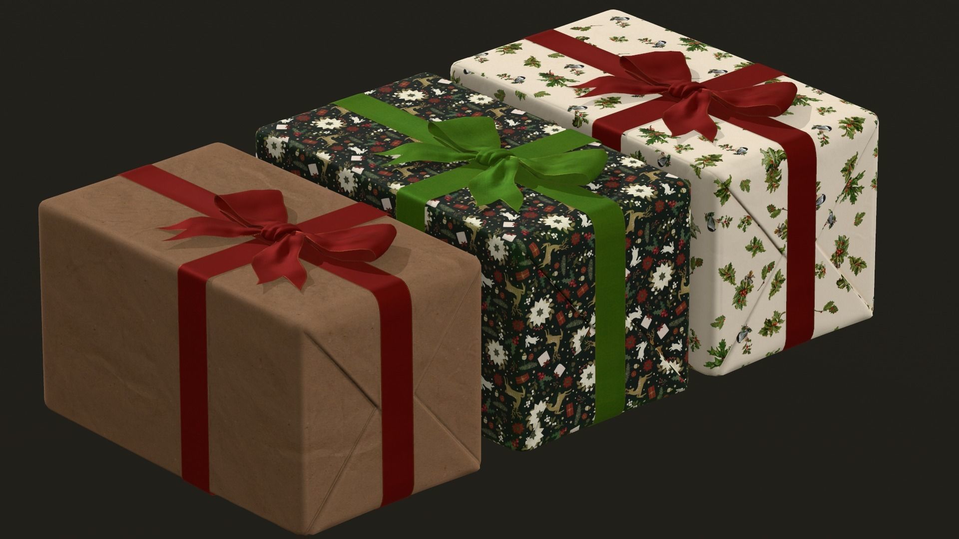 Xmas Decorations Vol 1 Low-poly 3D model_31