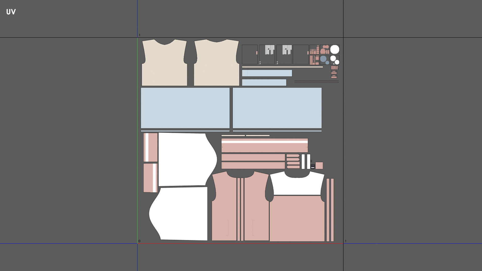 Girls Outfit 3 - Marvelous - CLO Project file - Video Process 3D model_7