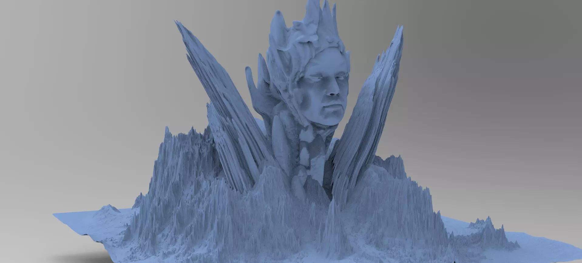 Ancient Athena Mountain 5 3D model