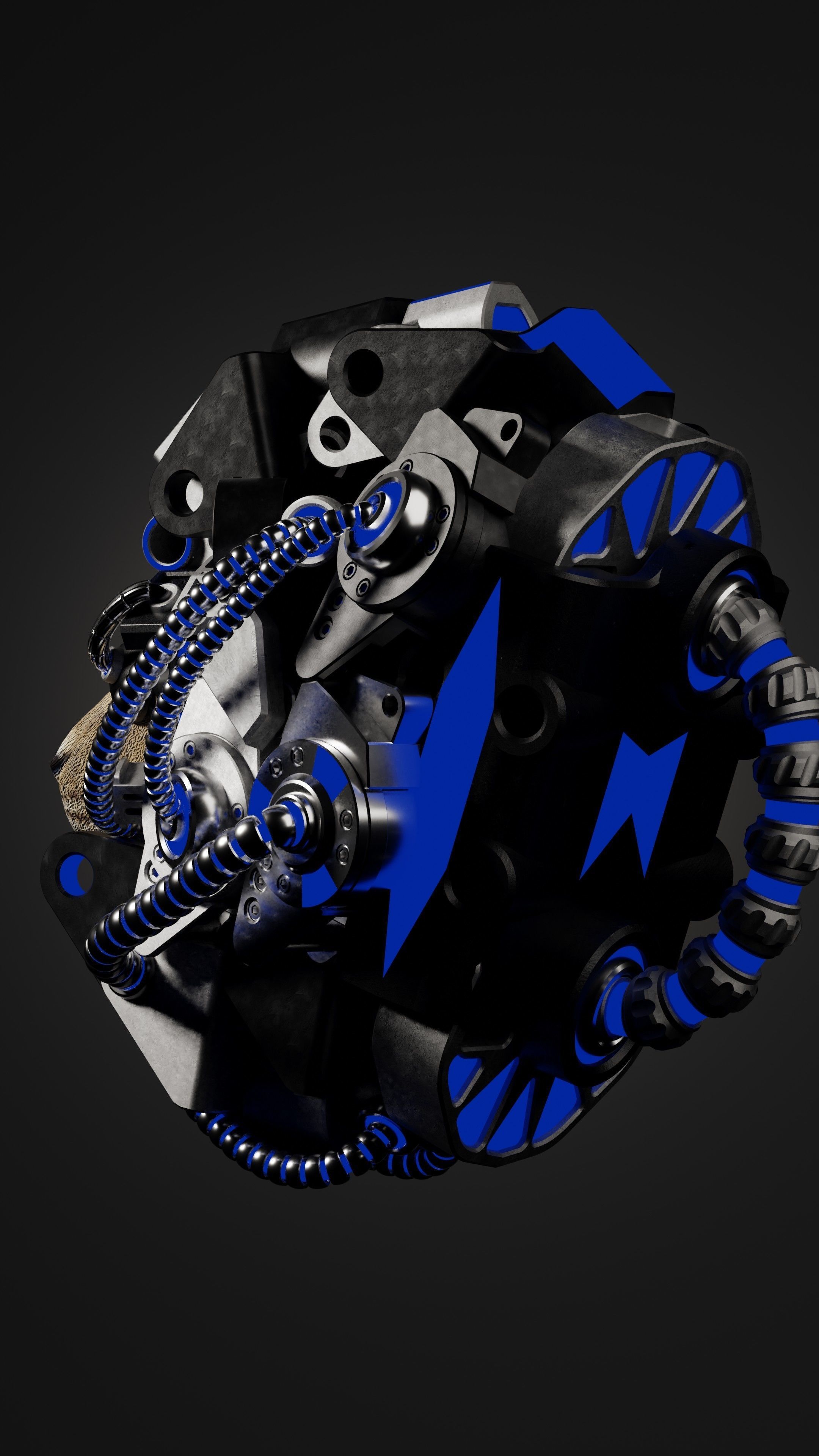 Sci-fi Character Cyborg 004 3D model_11