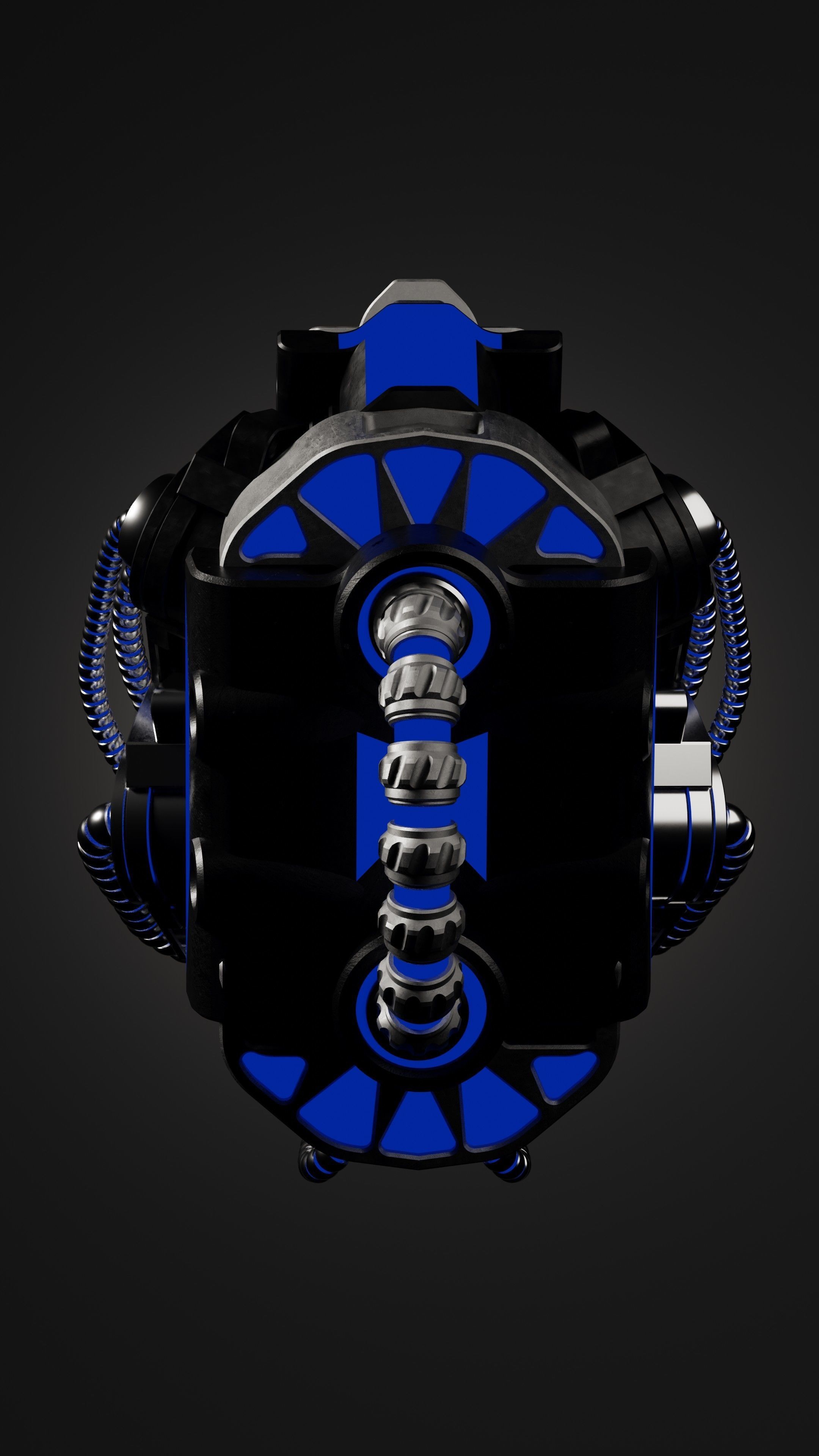 Sci-fi Character Cyborg 004 3D model_9