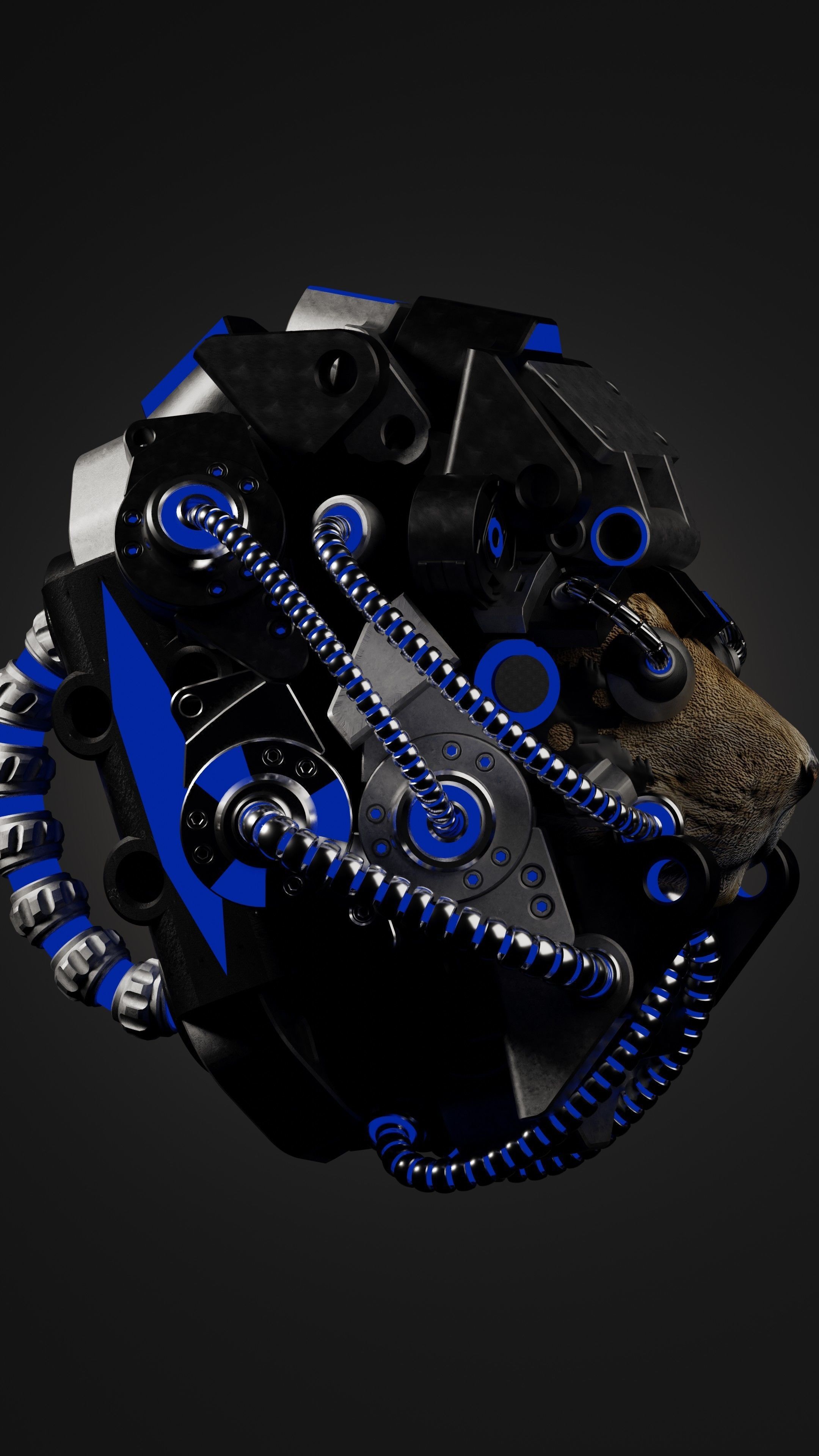 Sci-fi Character Cyborg 004 3D model_4