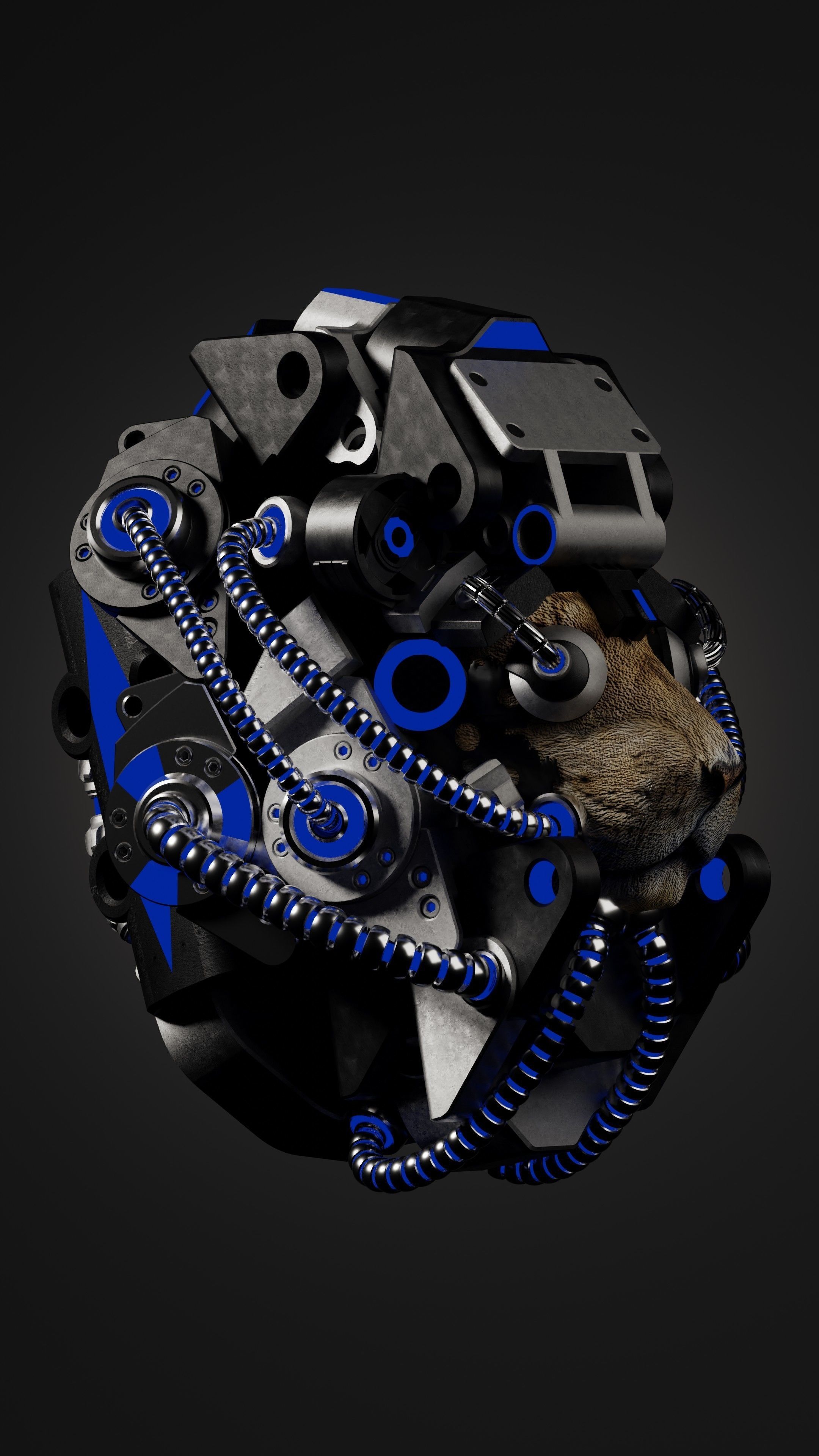 Sci-fi Character Cyborg 004 3D model_3