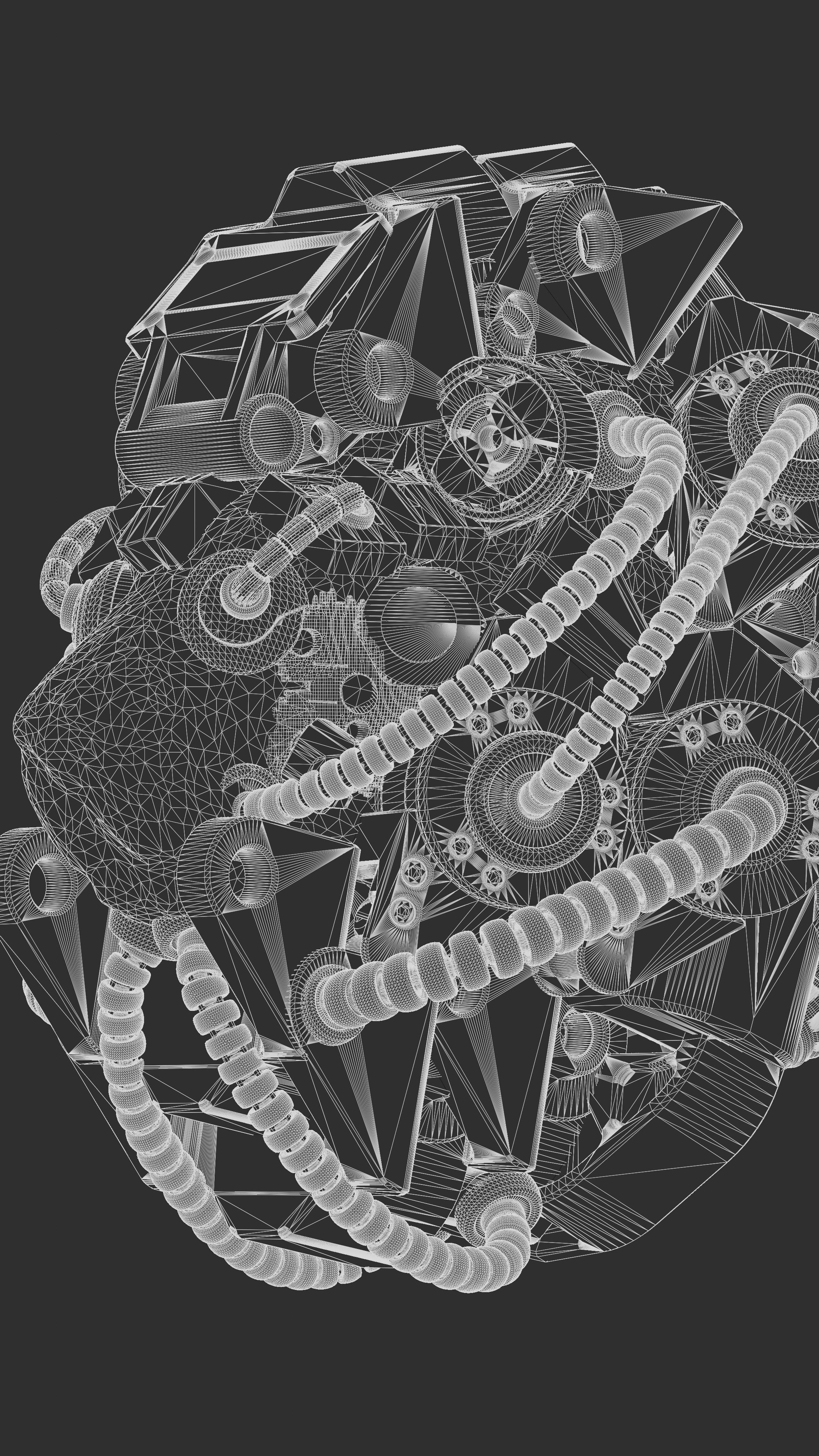 Sci-fi Character Cyborg 004 3D model_20