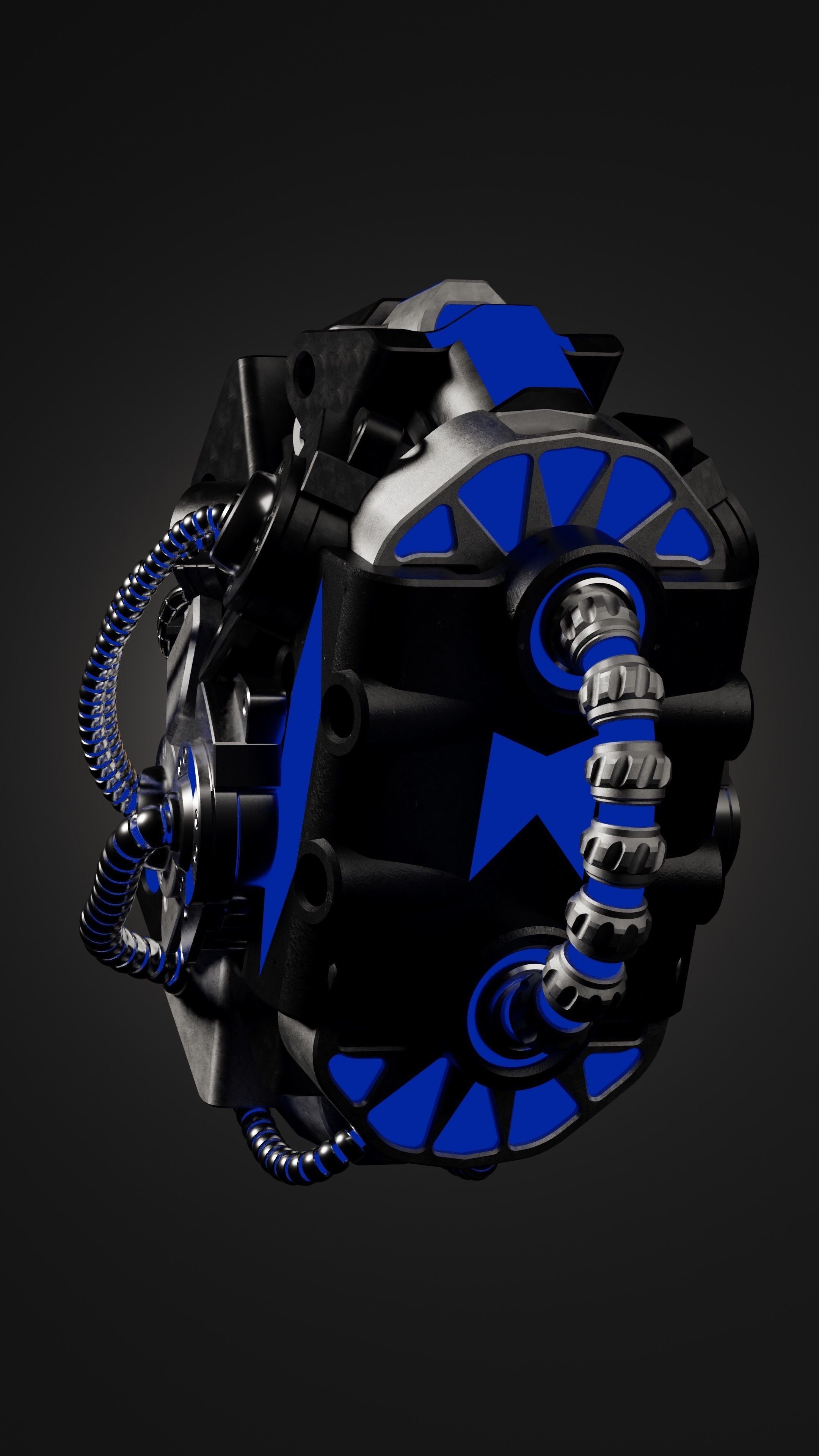 Sci-fi Character Cyborg 004 3D model_10