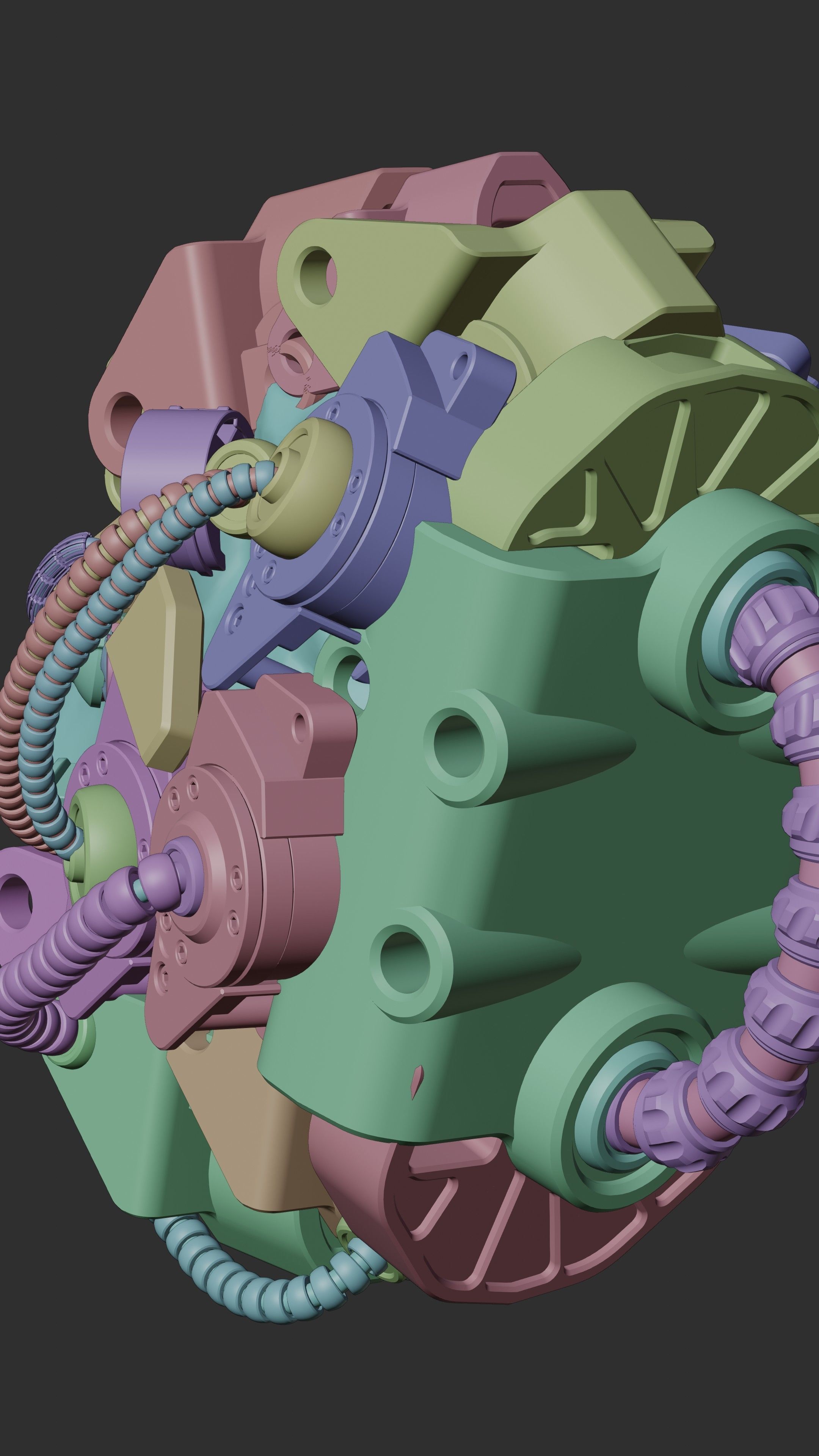 Sci-fi Character Cyborg 004 3D model_29