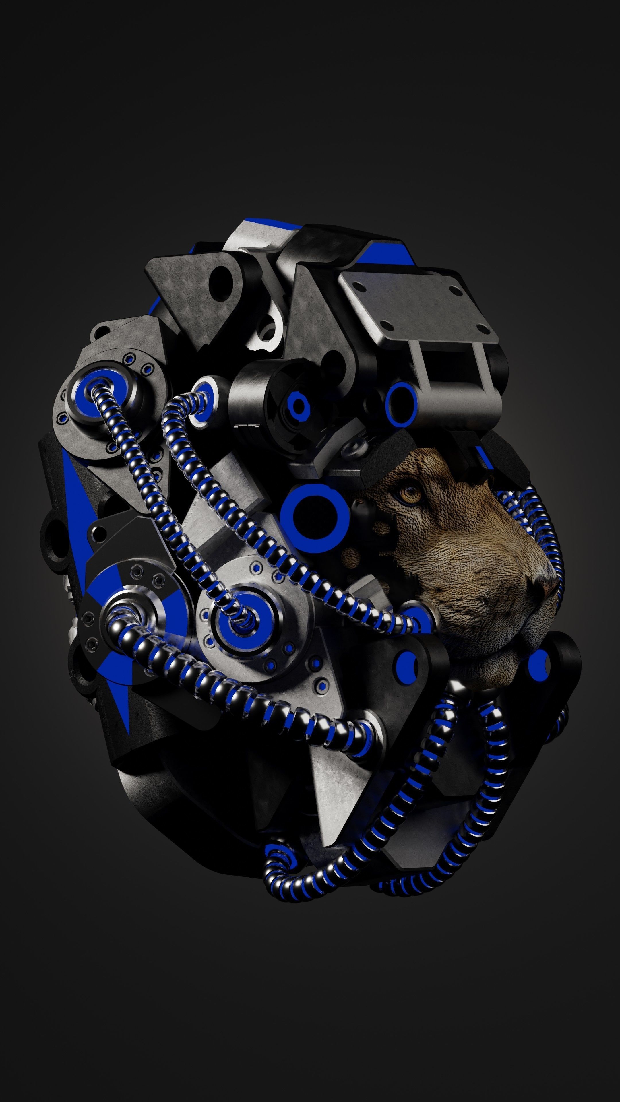 Sci-fi Character Cyborg 004 3D model_16