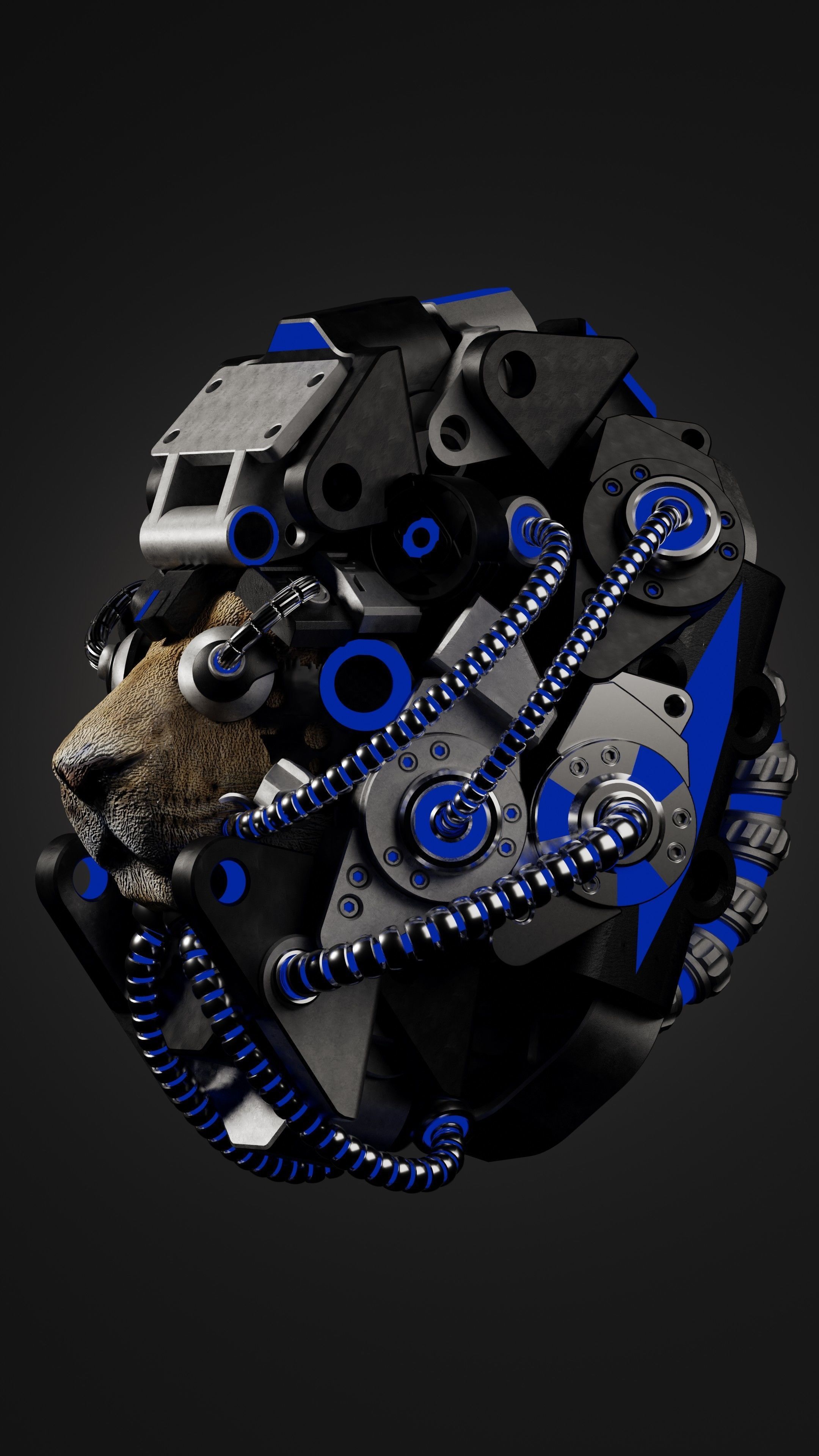 Sci-fi Character Cyborg 004 3D model_12