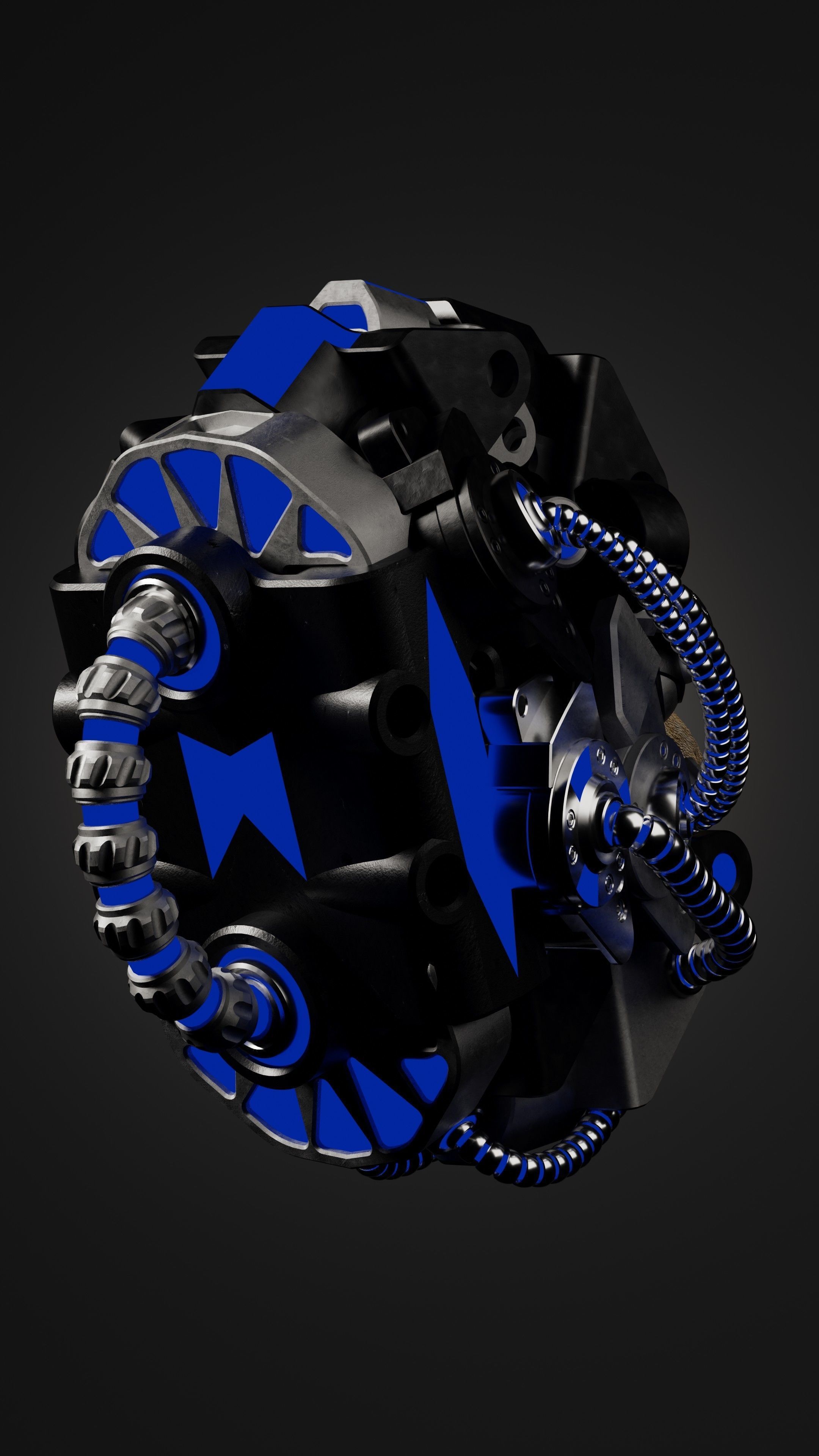 Sci-fi Character Cyborg 004 3D model_8