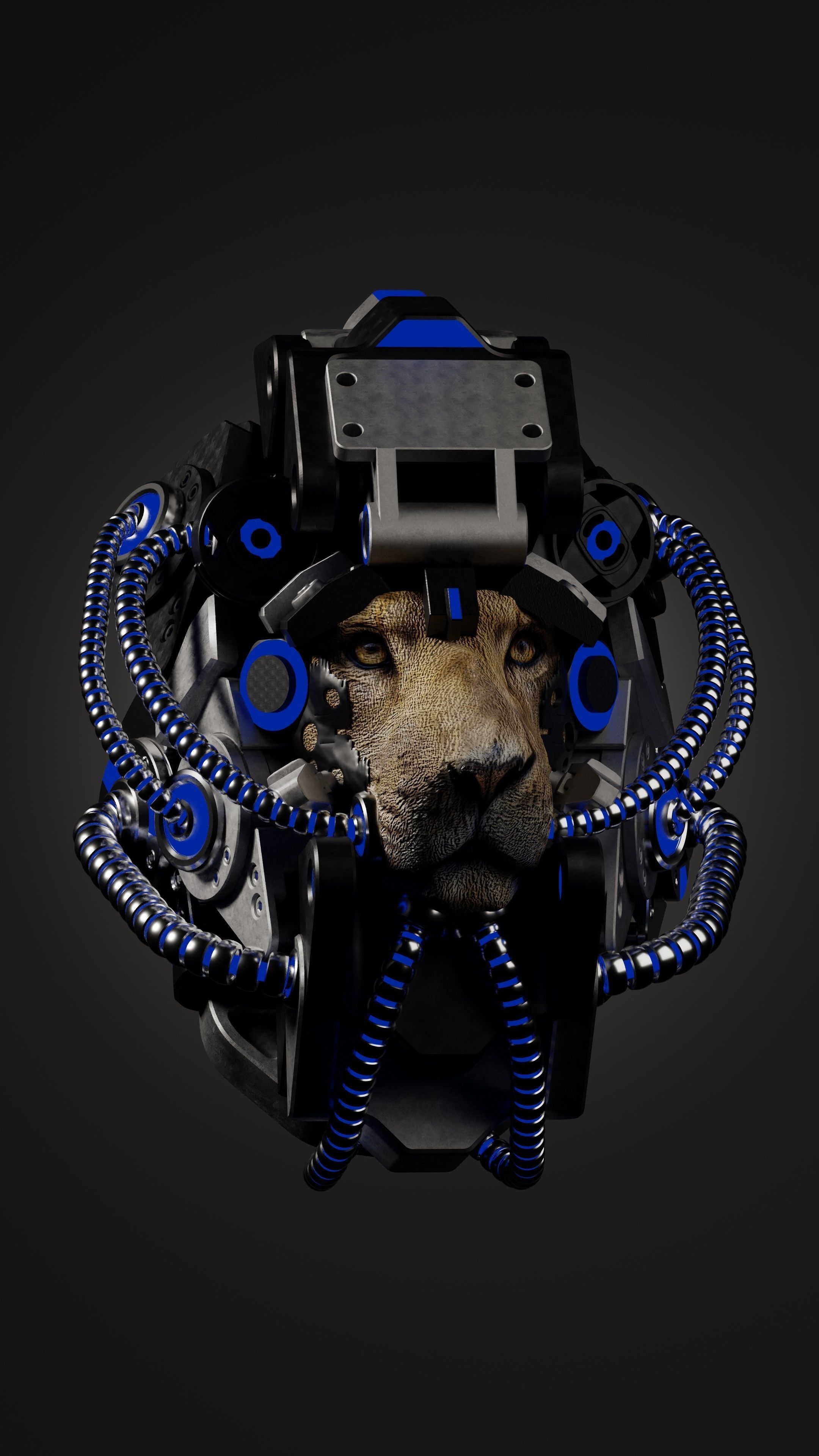 Sci-fi Character Cyborg 004 3D model_17