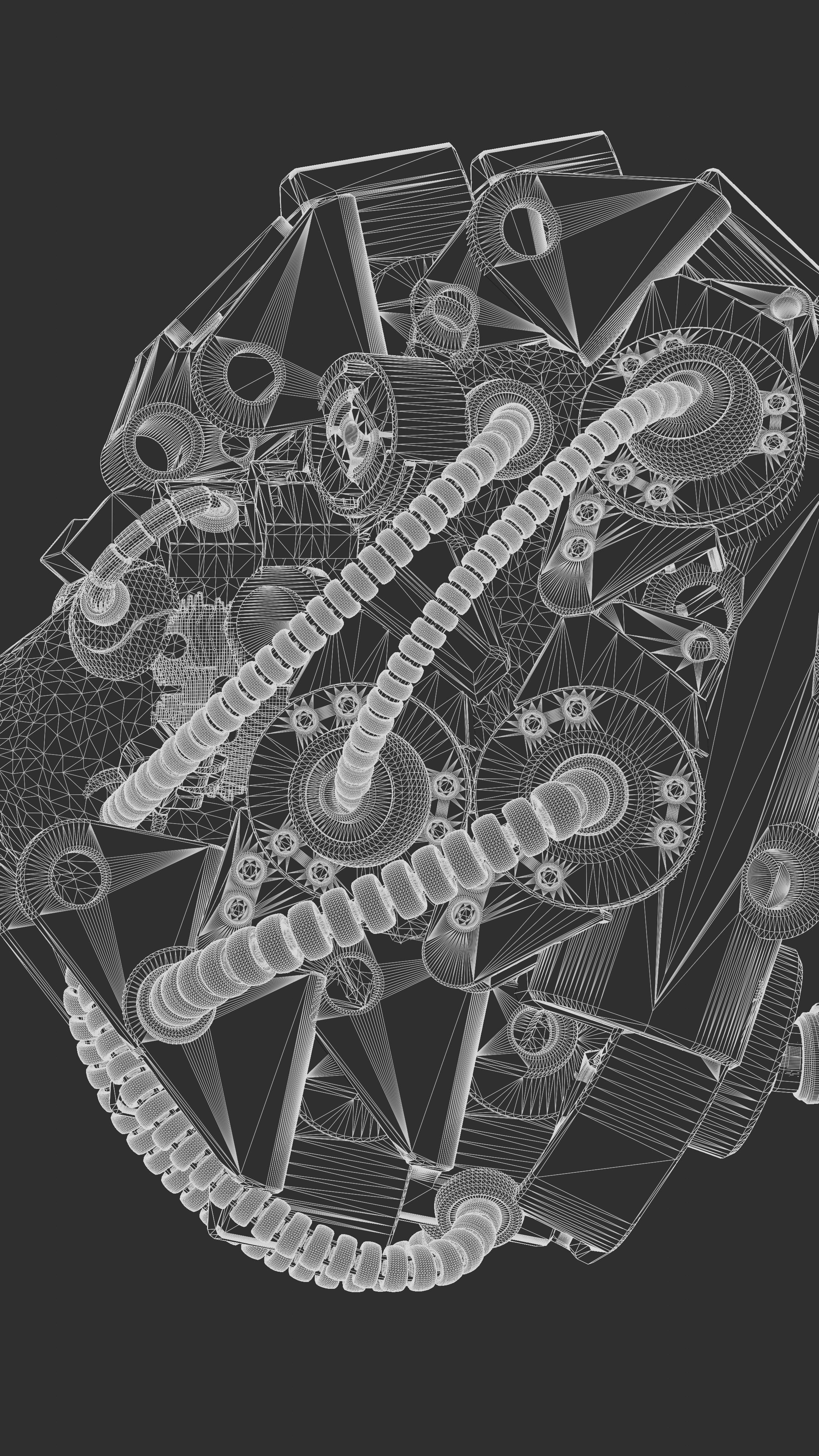 Sci-fi Character Cyborg 004 3D model_21