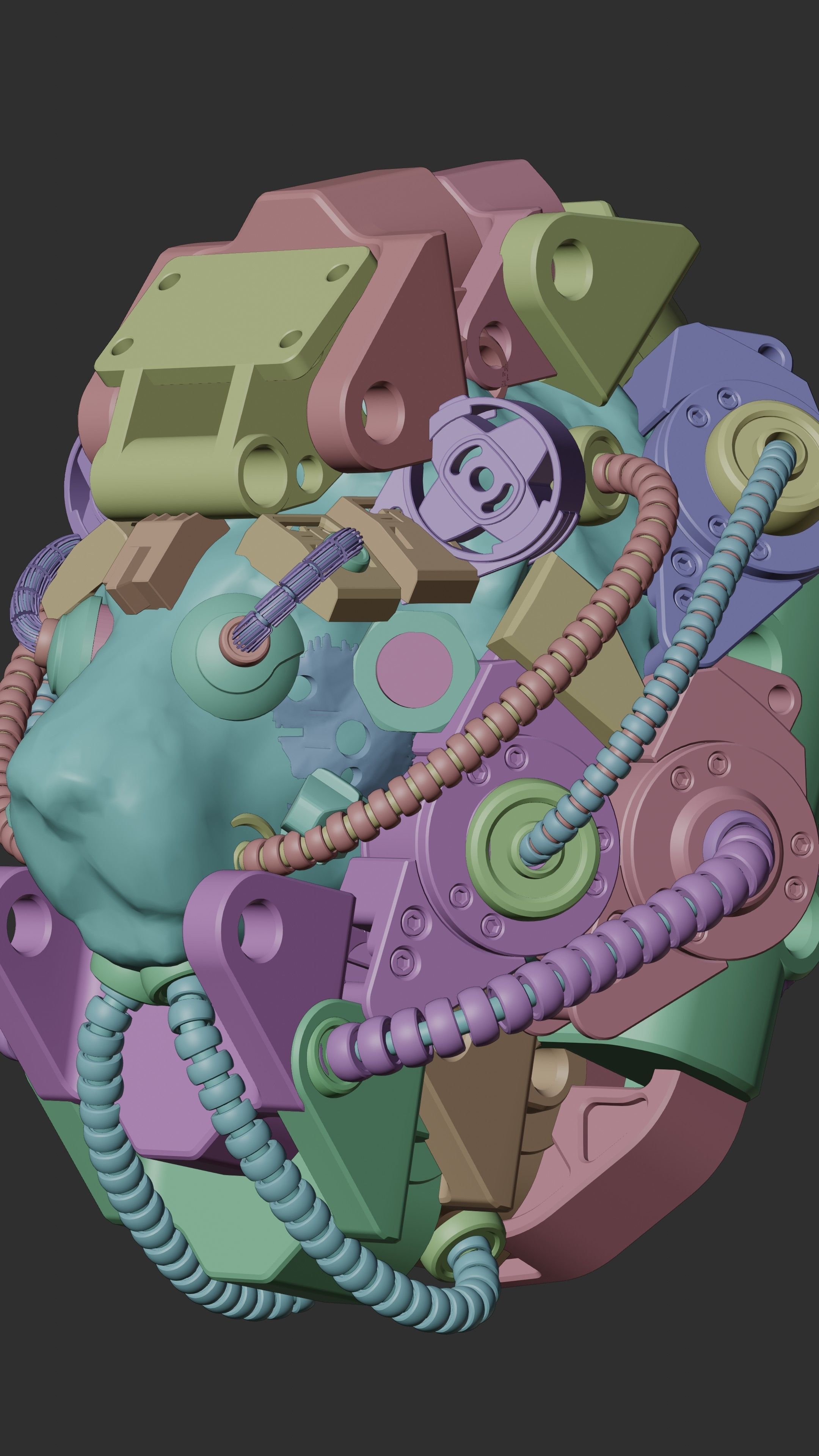 Sci-fi Character Cyborg 004 3D model_28