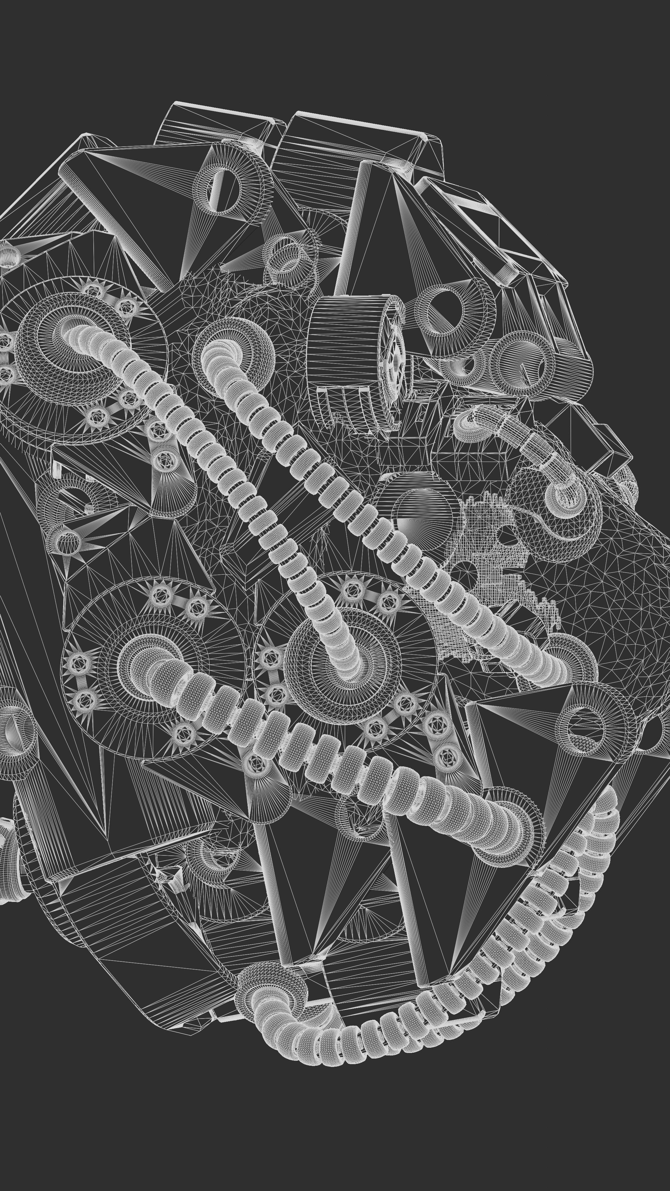 Sci-fi Character Cyborg 004 3D model_25