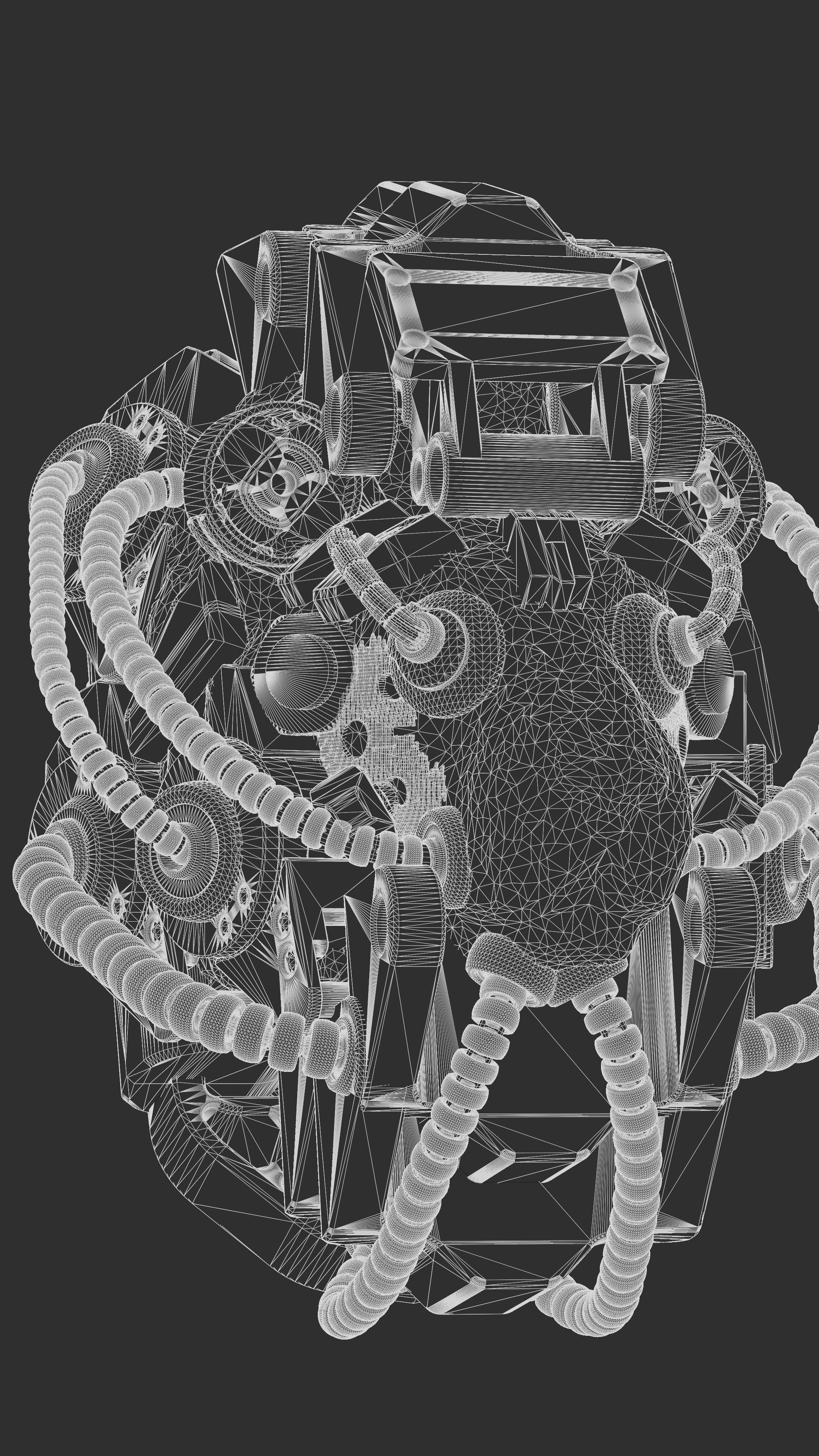 Sci-fi Character Cyborg 004 3D model_26