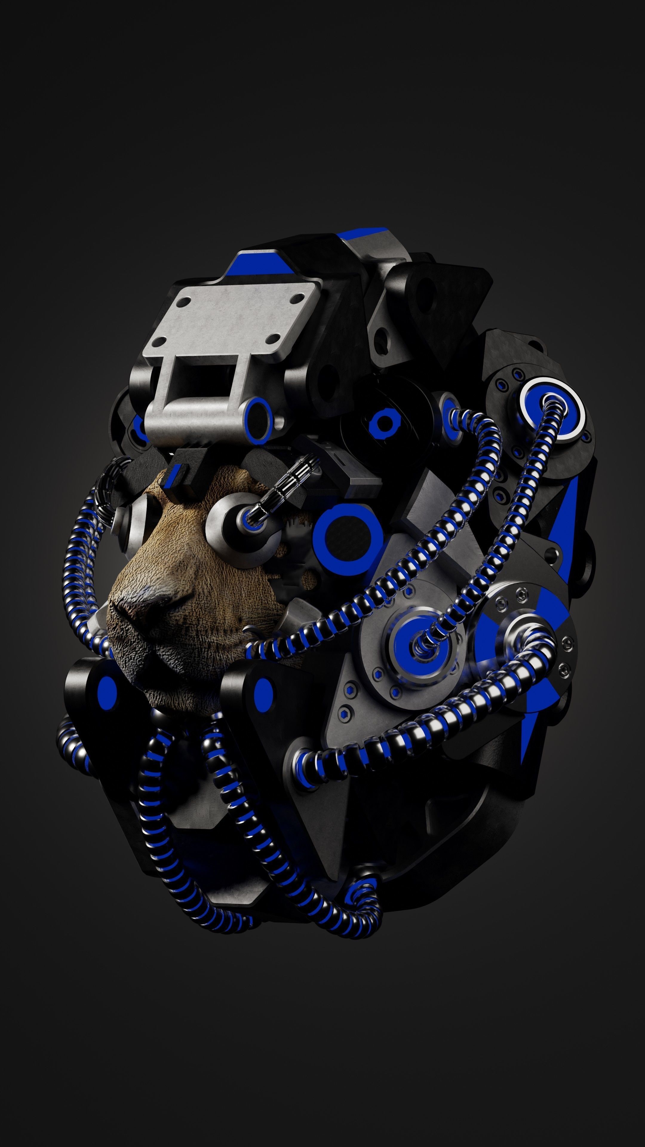 Sci-fi Character Cyborg 004 3D model_13