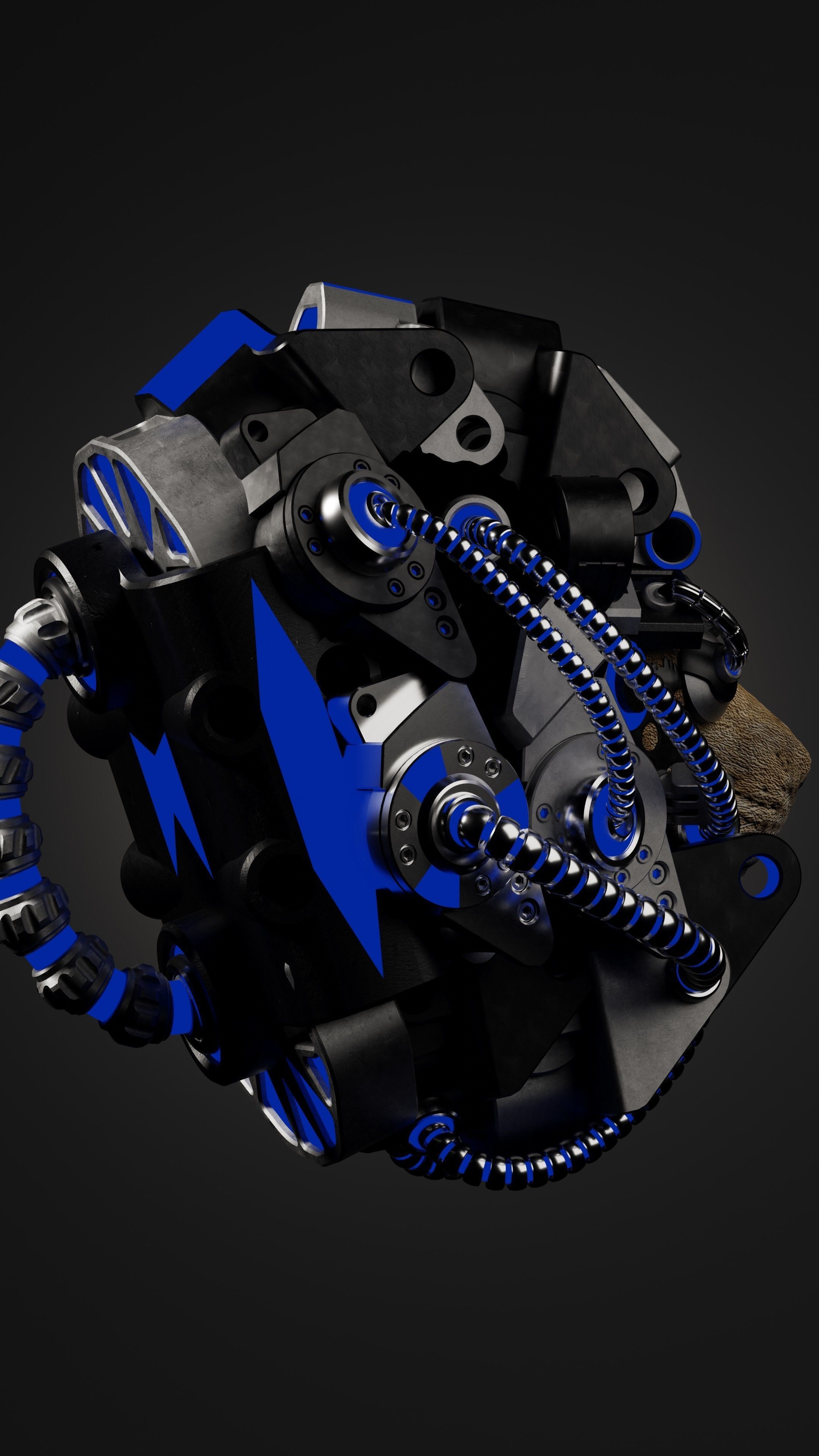 Sci-fi Character Cyborg 004 3D model_6