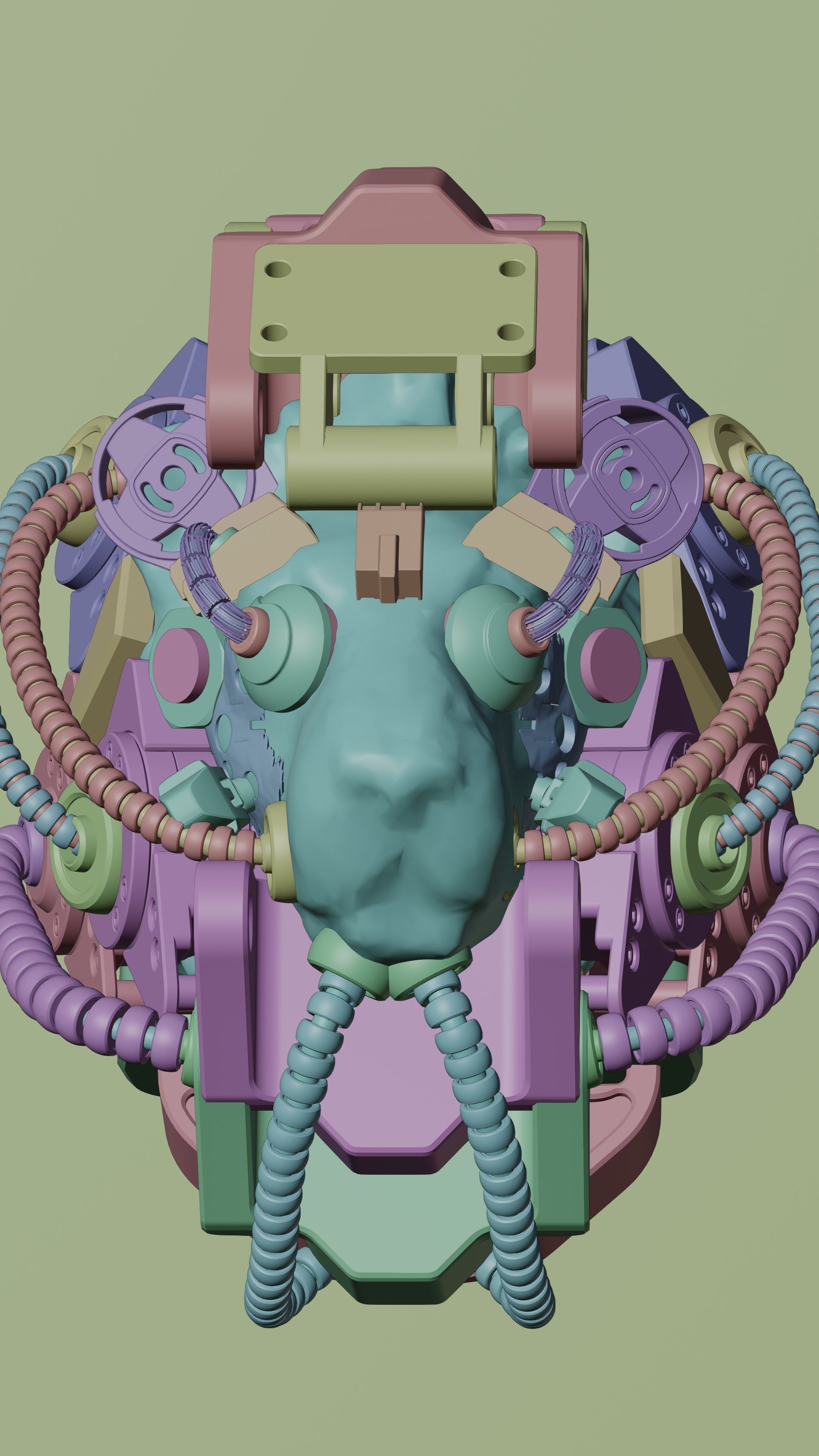 Sci-fi Character Cyborg 004 3D model_27