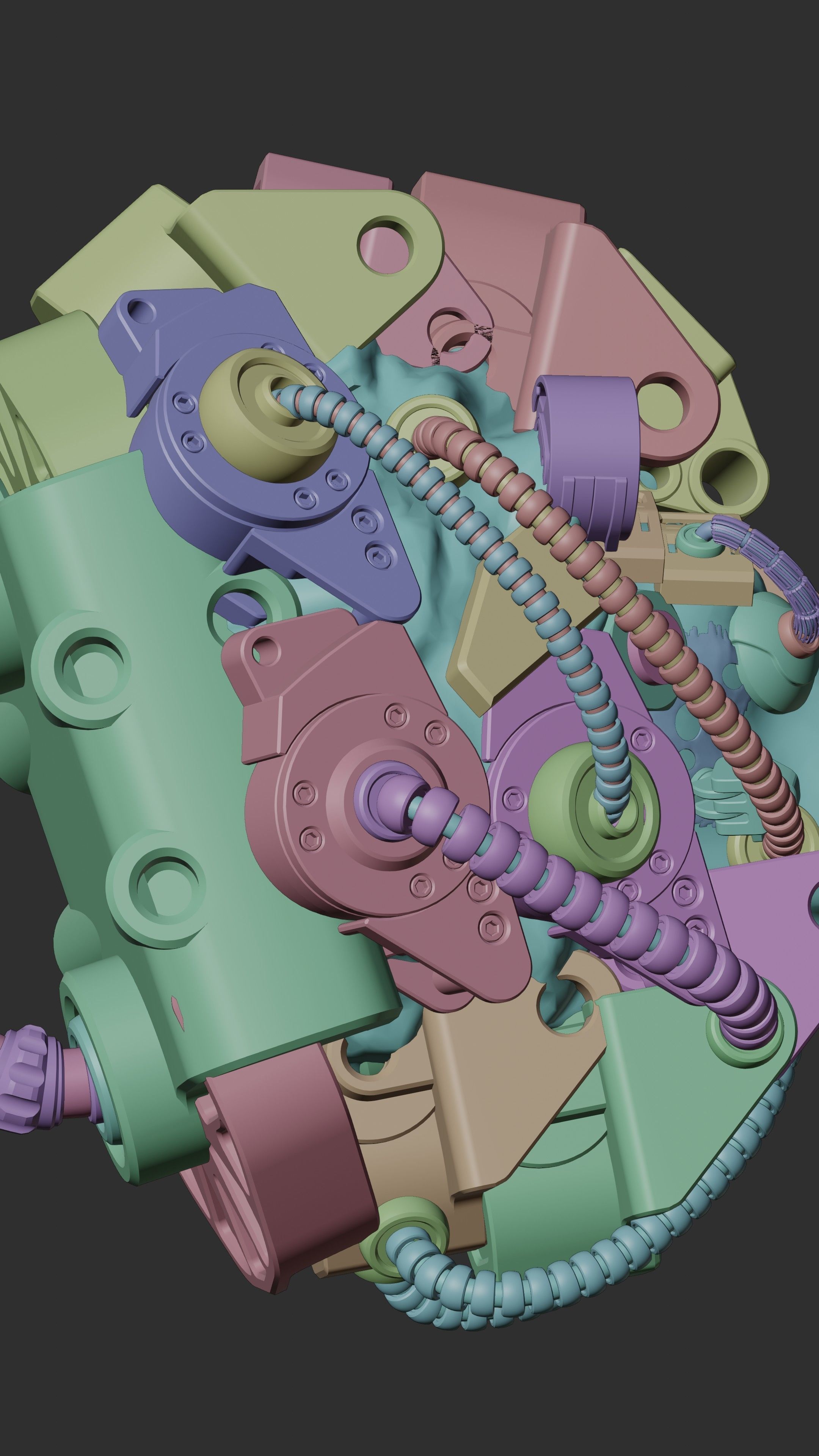 Sci-fi Character Cyborg 004 3D model_31