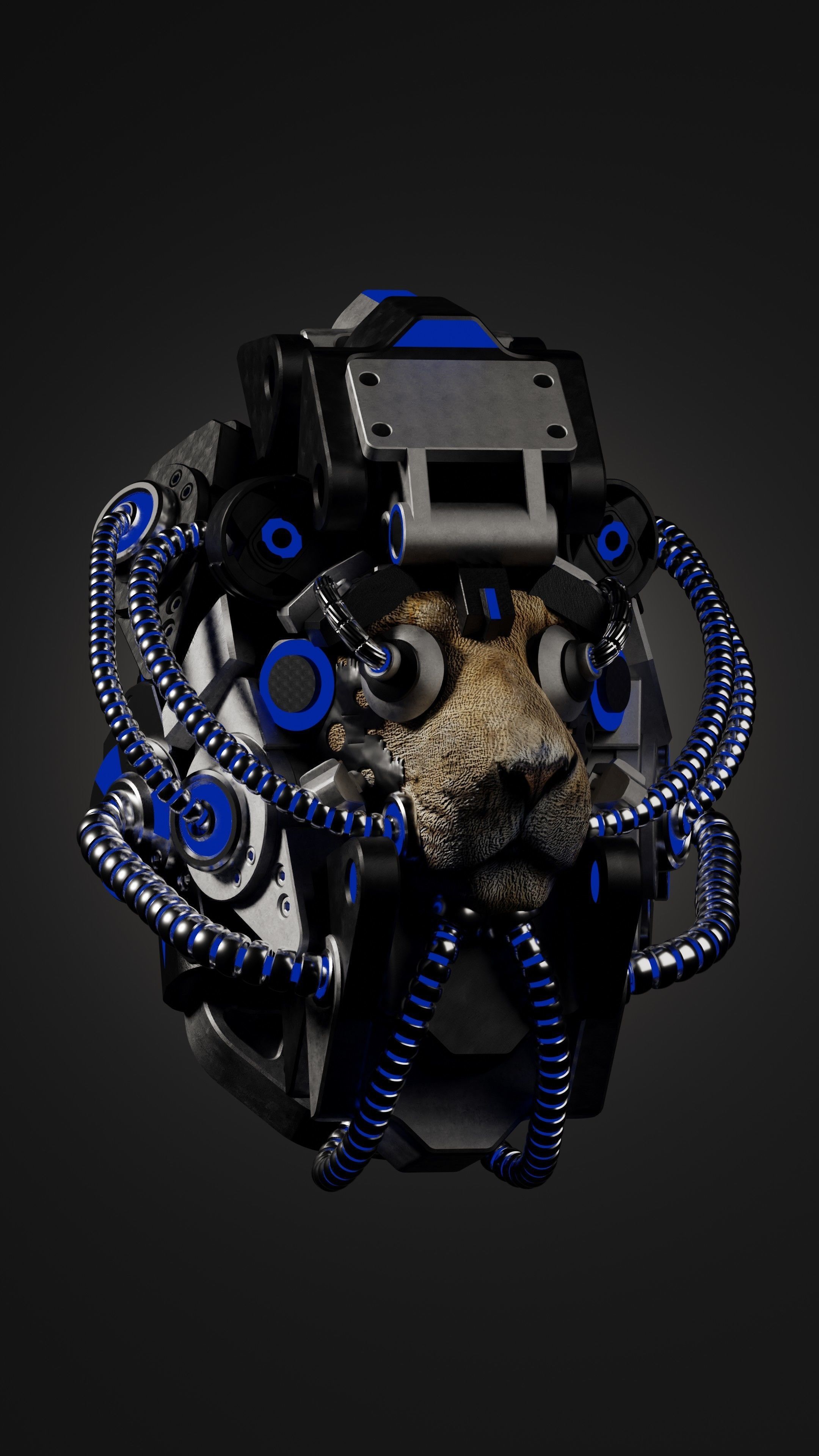 Sci-fi Character Cyborg 004 3D model_1