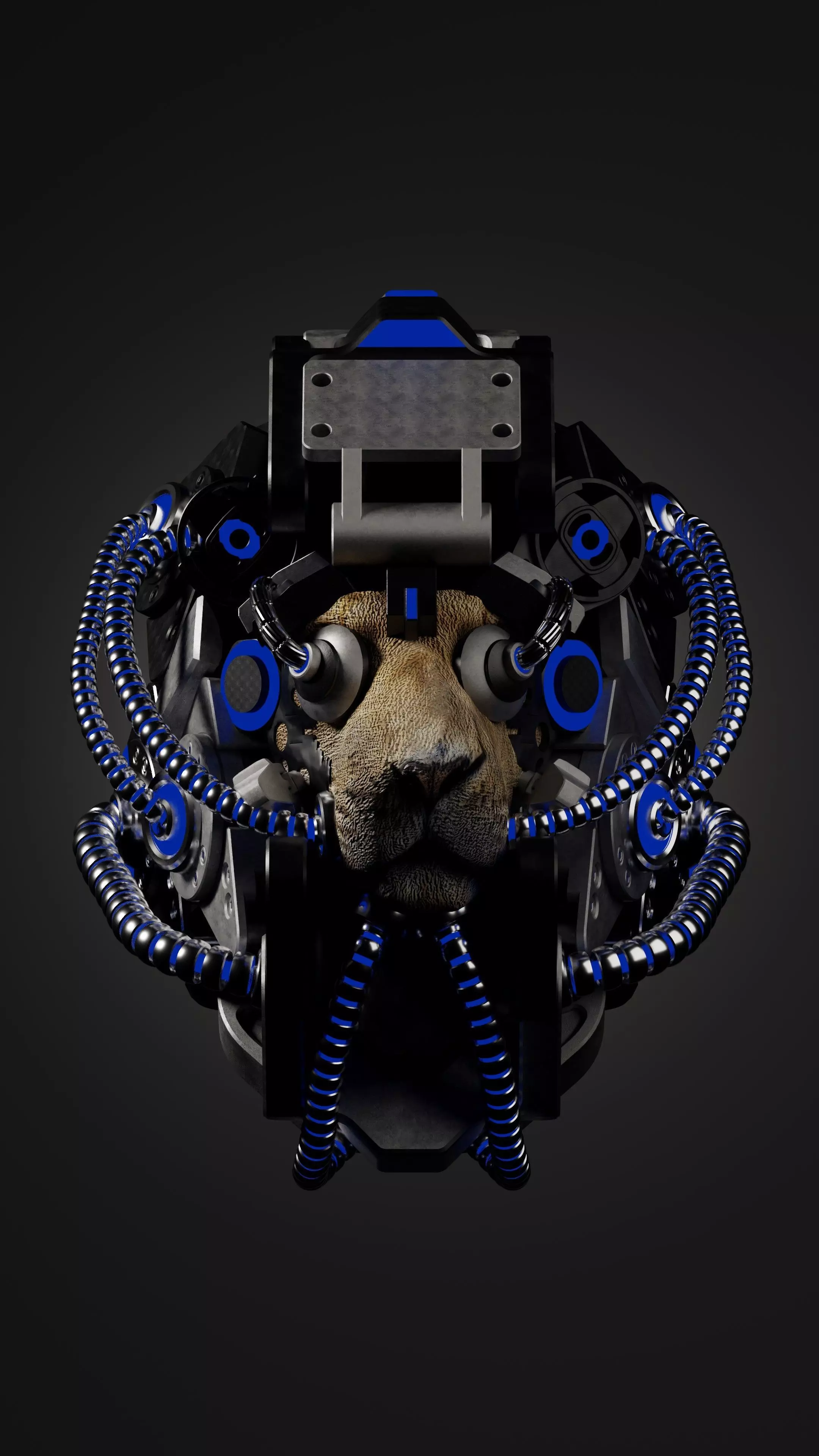 Sci-fi Character Cyborg 004 3D model_0