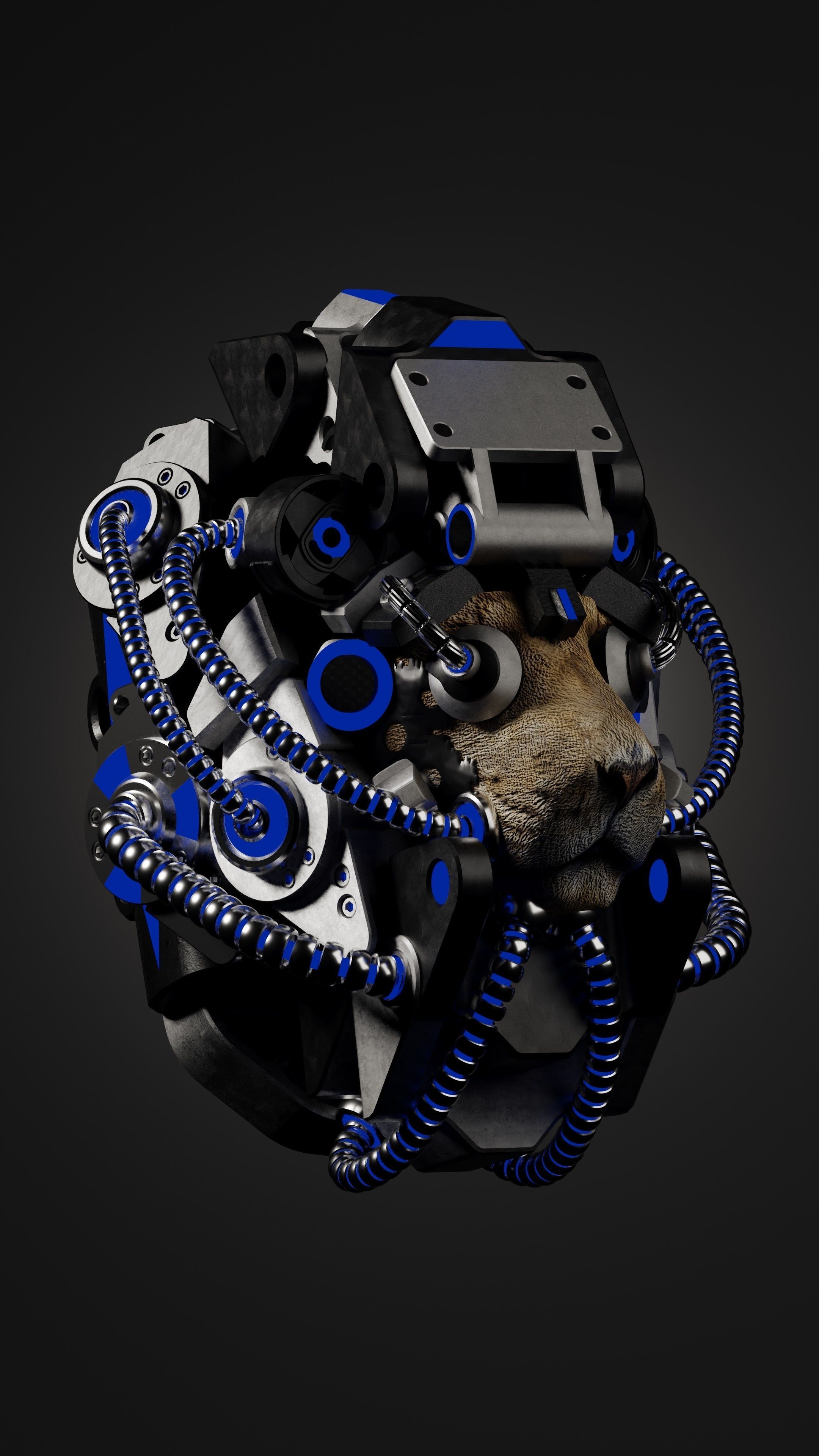 Sci-fi Character Cyborg 004 3D model_2